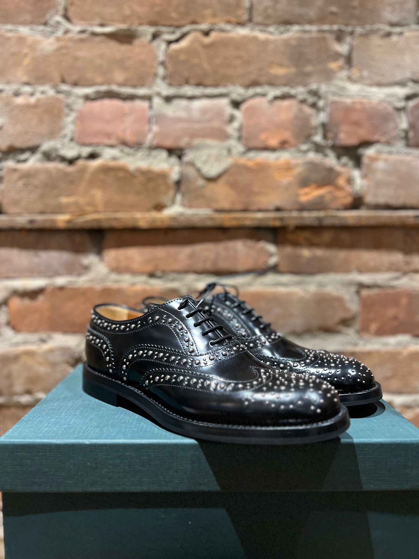 Church's Church’s “Burwood Met” Studded Oxford Size US 5.5 / IT 35.5 - 3 Thumbnail