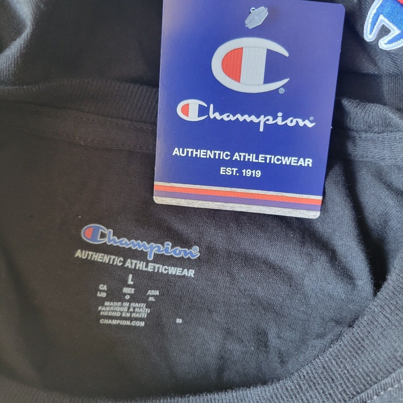 Champion Men's Champion Authentic Tshirt. Size Large. Size US L / EU 52-54 / 3 - 4 Thumbnail
