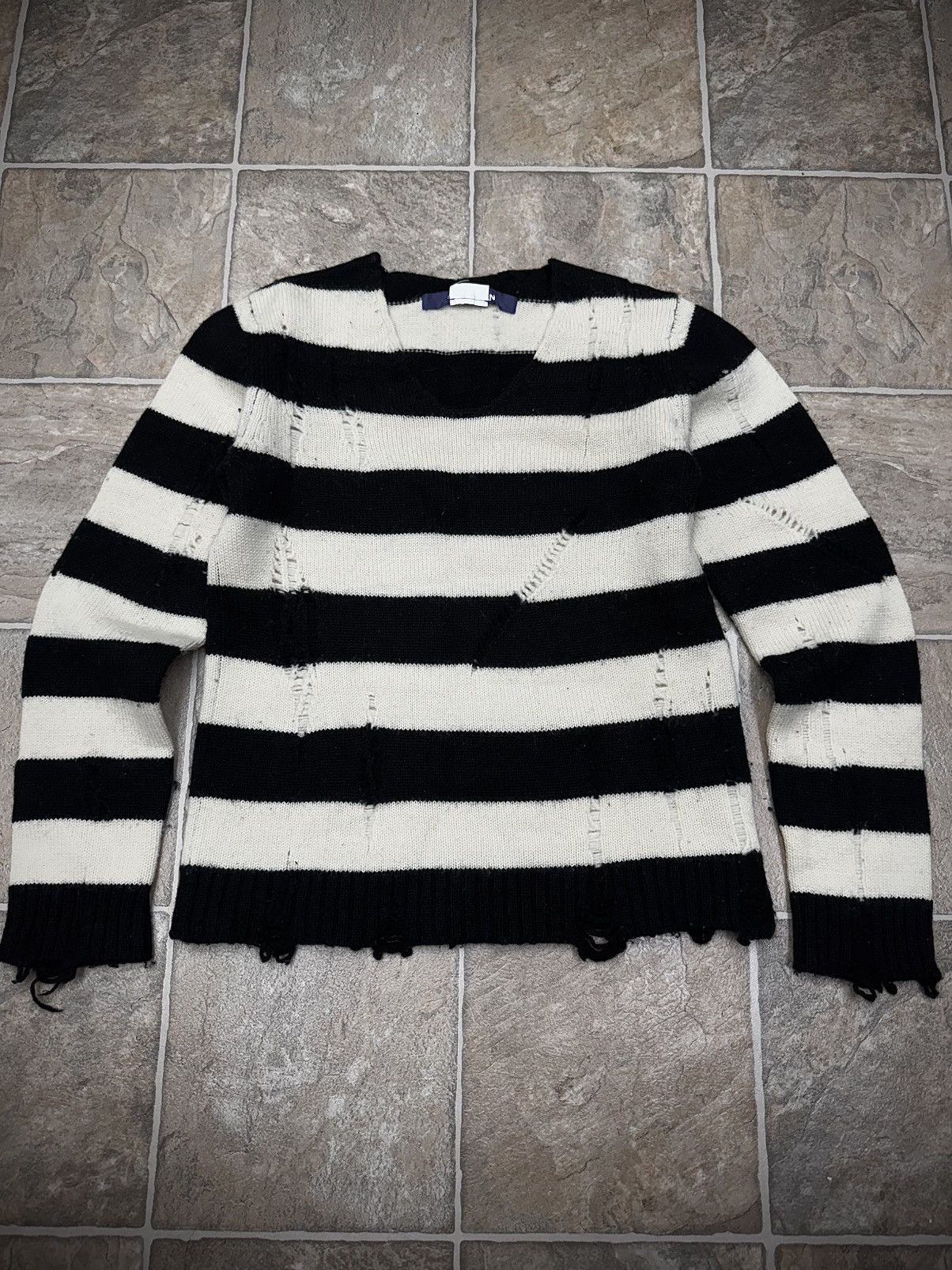 Junya Watanabe AW14 Distressed Knit Sweater