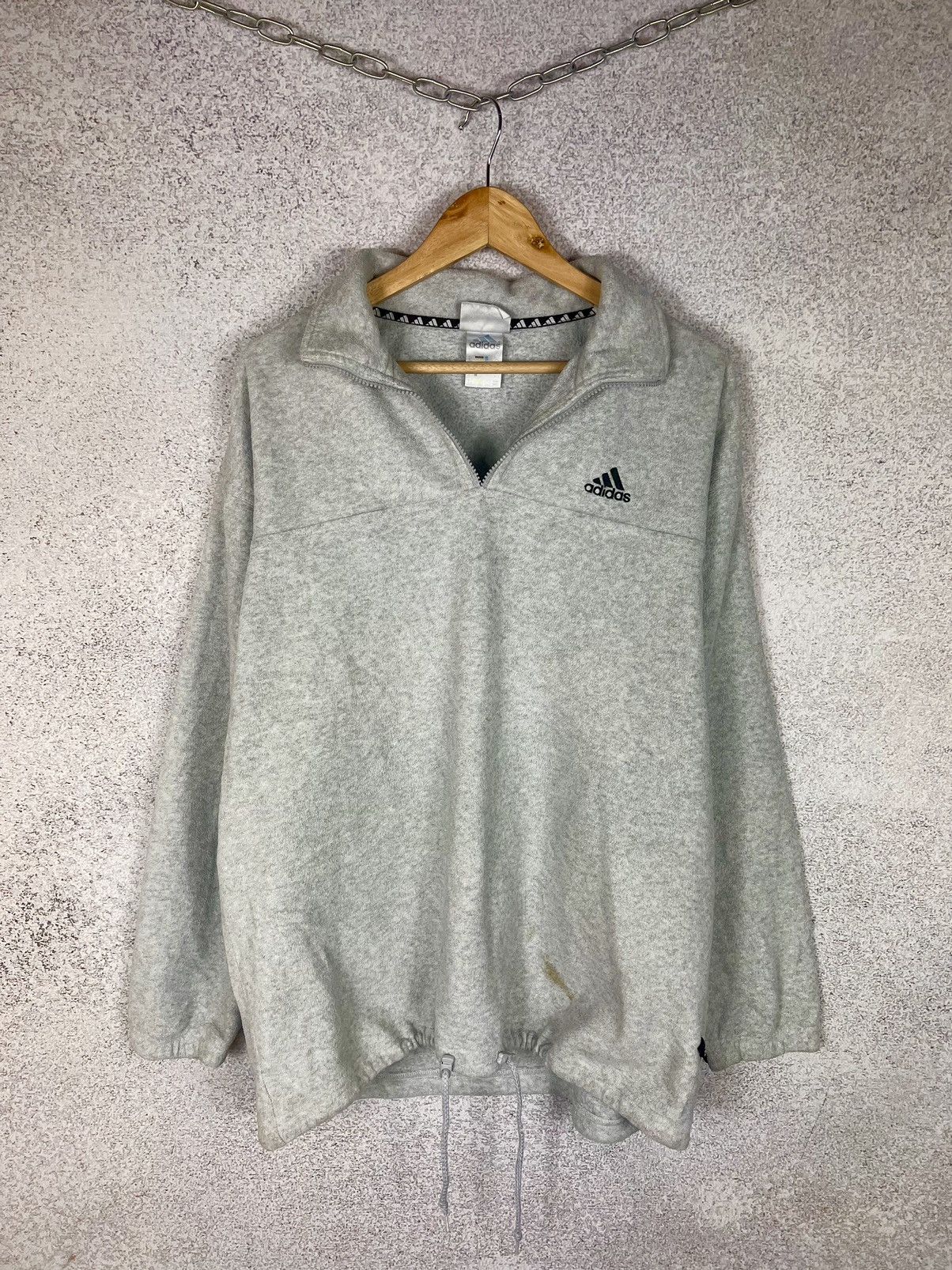 Adidas Vintage Adidas 1/3 Zip Fleece Sweater Oversized Size US M / EU 48-50 / 2 - 1 Thumbnail