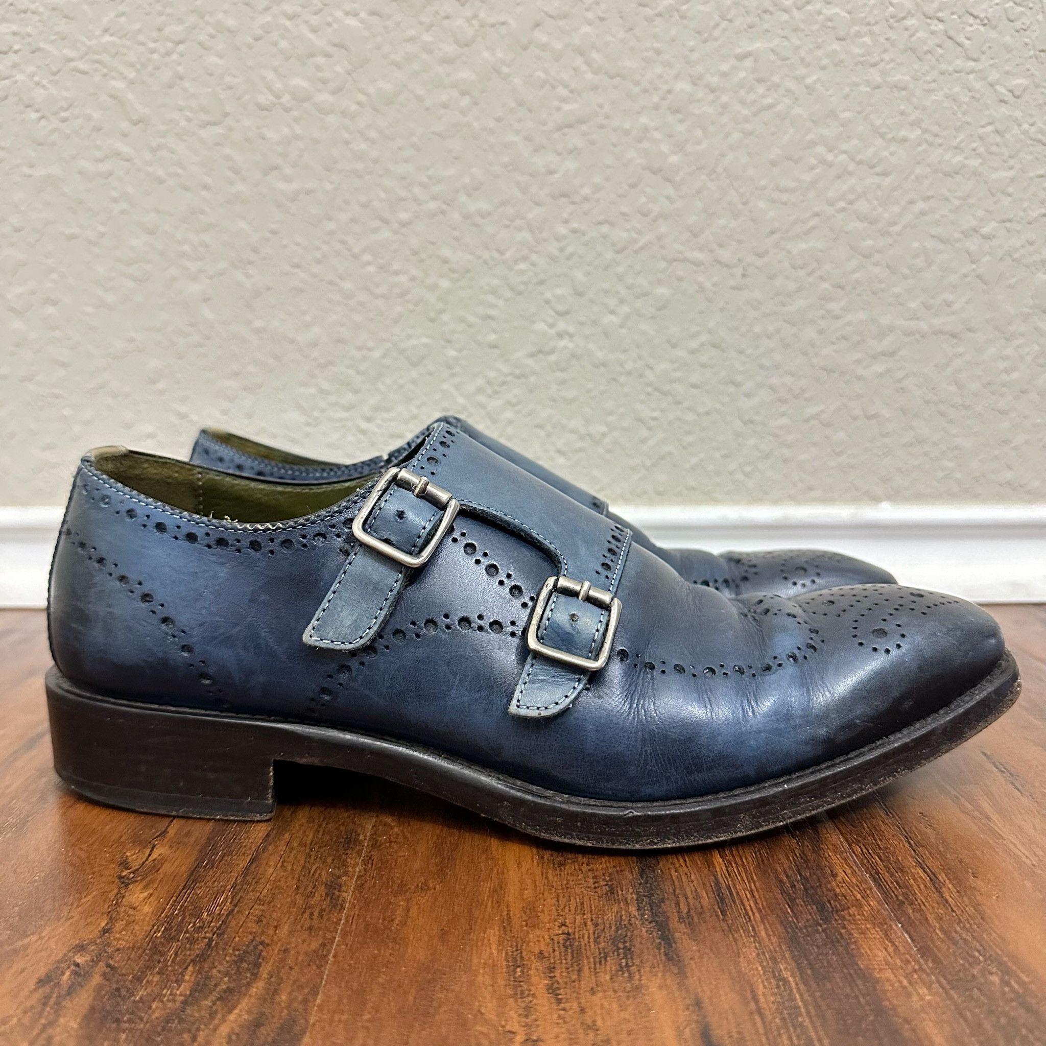 Donald J Pliner Double Monk Suede Shoes http:// main image 2