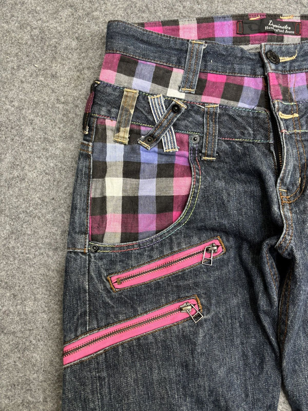 Japanese Brand 💥Double Waist💥Dominate Cool Design Zipper Denim F590 Size US 30 / EU 46 - 5 Thumbnail
