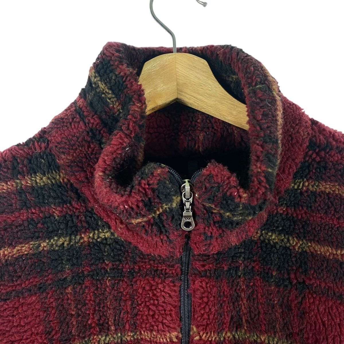 Vintage × Woolrich Woolen Mills Vintage Woolrich Tartan Plaid Half Zip Fleece Size US XL / EU 56 / 4 - 5 Thumbnail