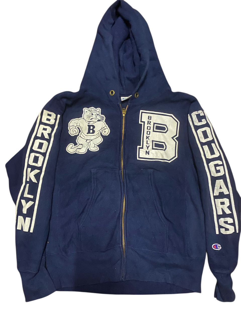 Champion Vintage champion reverse weave collage zipper hoodie Size US S / EU 44-46 / 1 - 1 Thumbnail