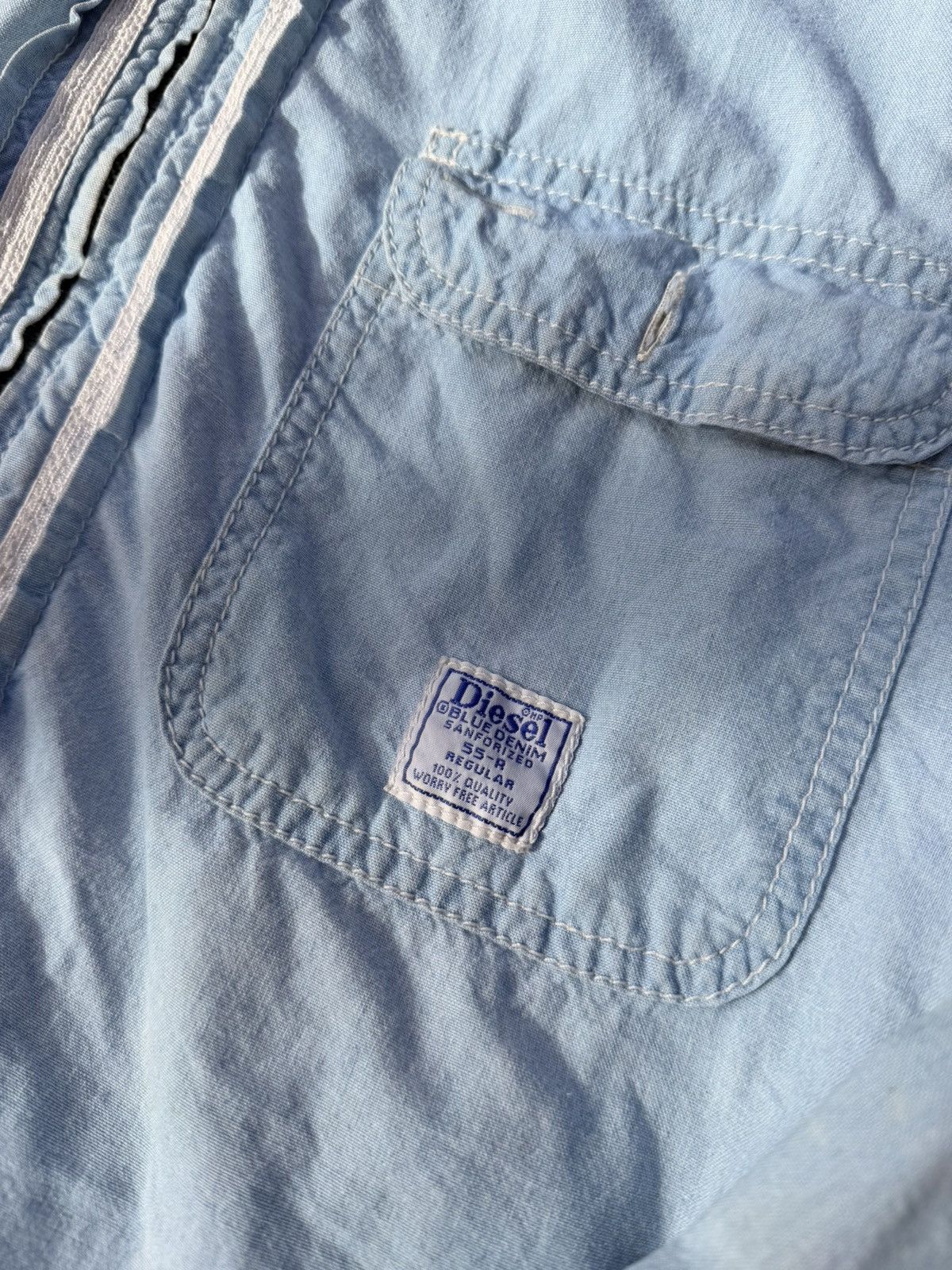 Vintage Vintage Denim Reversible Jacket – 70s Sanforized Workwear Size US L / EU 52-54 / 3 - 8 Thumbnail