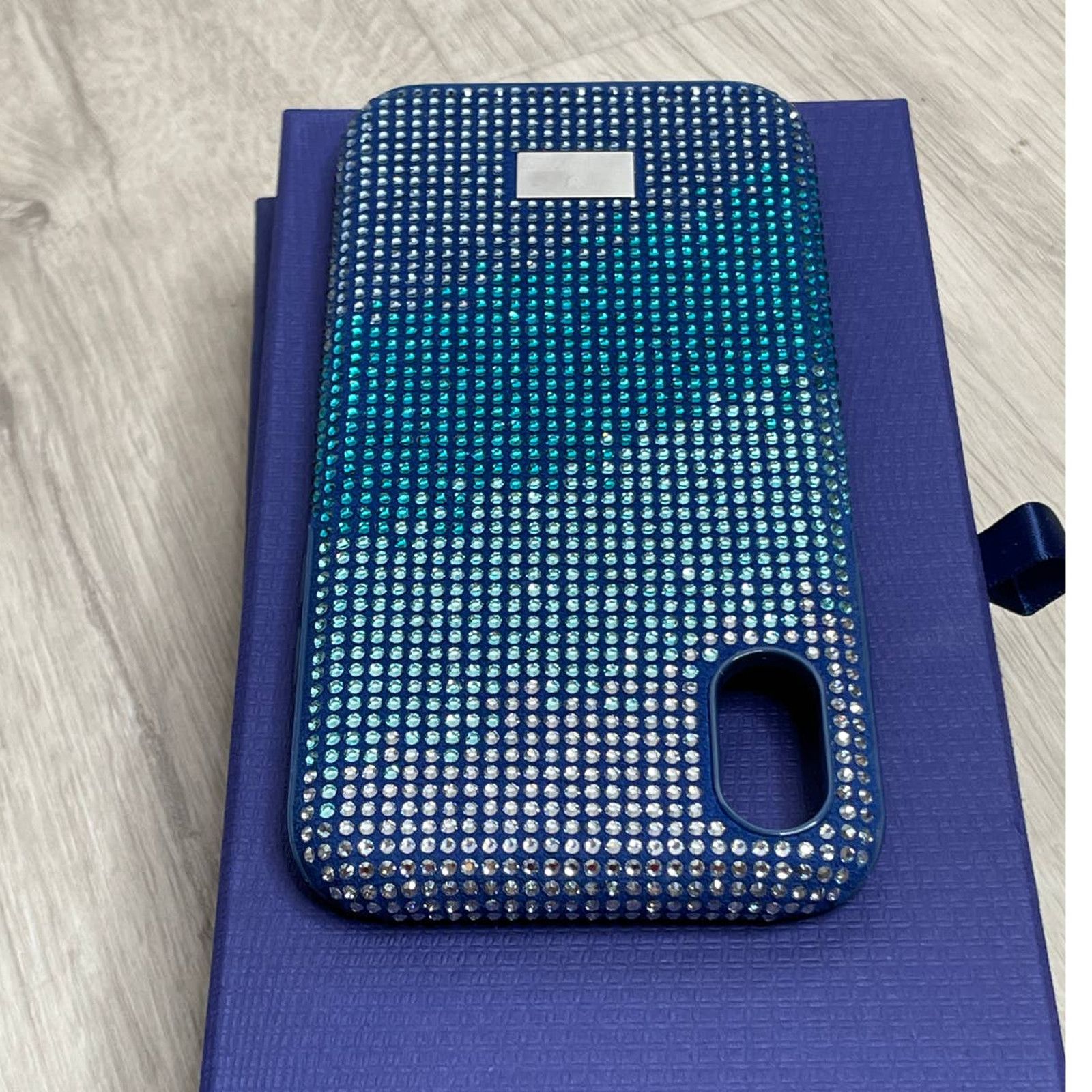 Swarovski Swarovski Crystalgram gradation of blue iPhone XS Max Case Size ONE SIZE - 6 Thumbnail