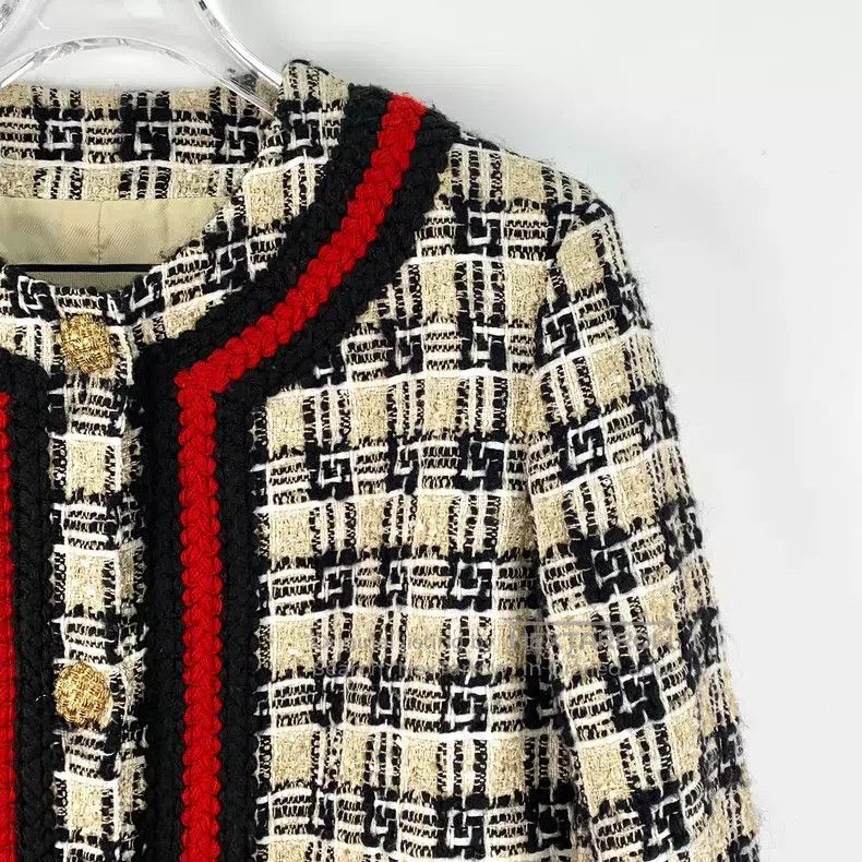 Gucci Gucci Colour-blocked striped rolled-edge plaid cotton roun Size XS / US 0-2 / IT 36-38 - 3 Thumbnail