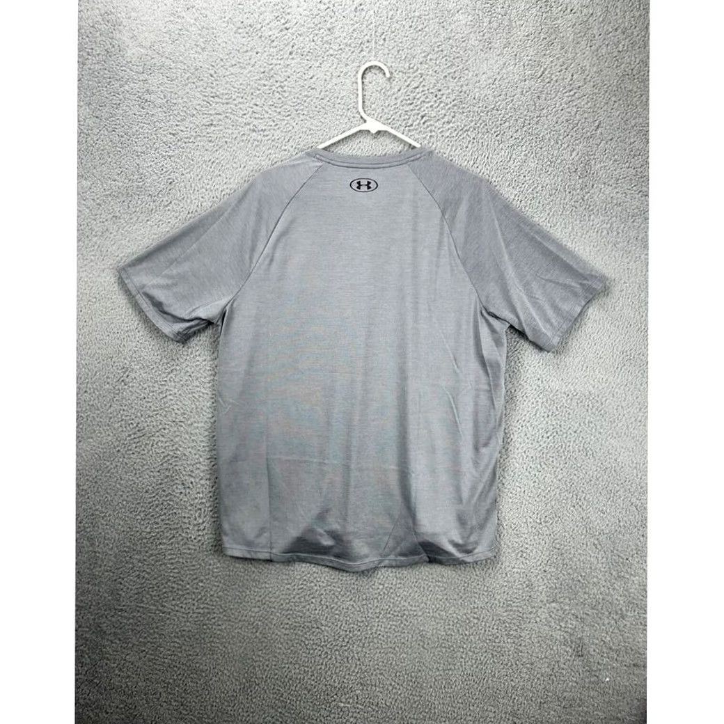 Under Armour Under Armour Shirt Men XL Grey HeatGear The Tech Tee T-Shirt Loose Logo Athletic Crew Neck Short Sleeve Cotton Blend Polyester Woman? Size US XL / EU 56 / 4 - 2 Thumbnail
