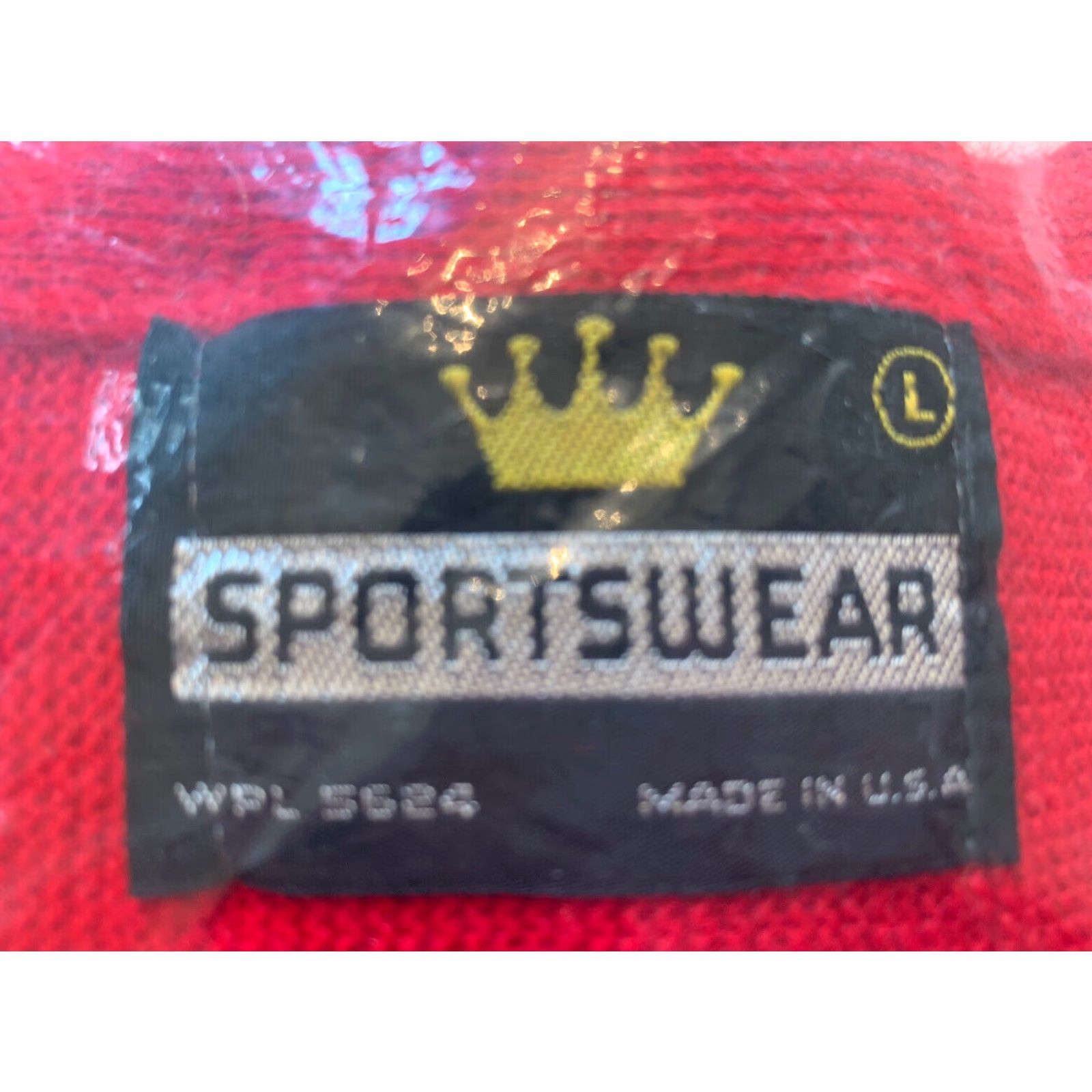 Vintage VINTAGE Sportswear Letterman Sweater Cardigan Mens Large Deep Red 70s Size US L / EU 52-54 / 3 - 3 Thumbnail