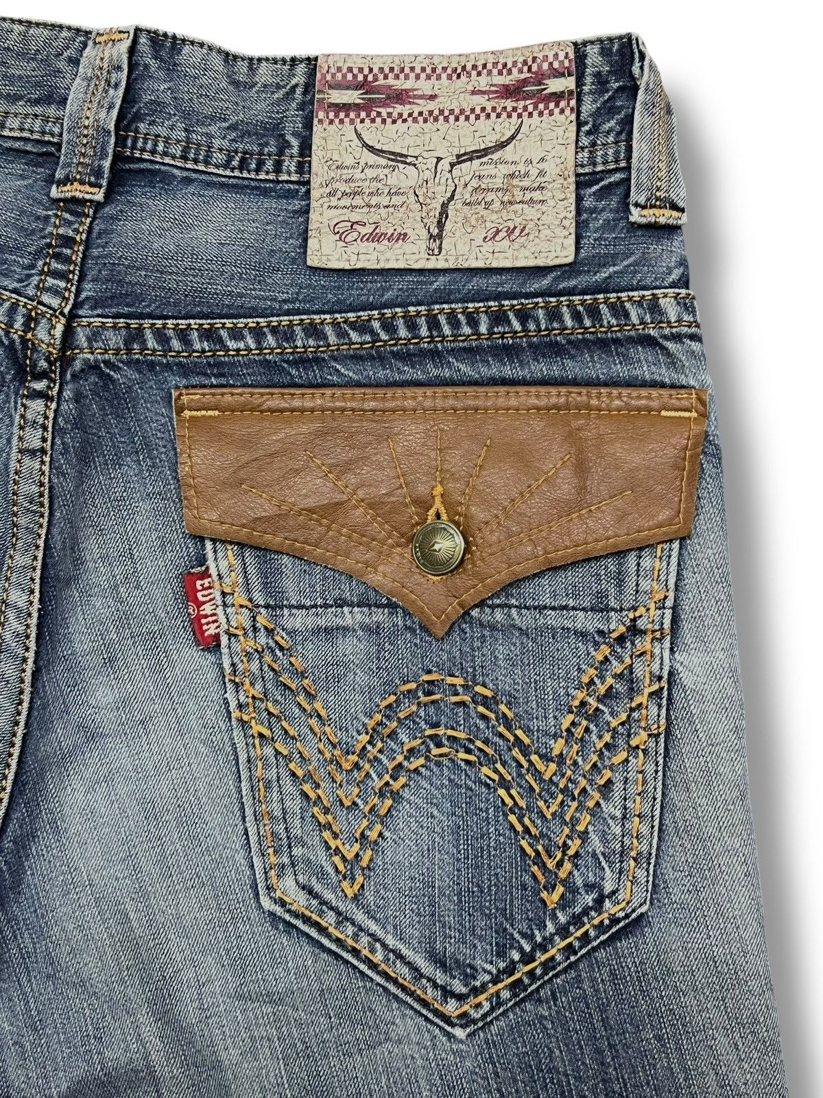 Edwin Bootcut Vintage Edwin 431 Japan - Faded, Distressed Jeans Size US 34 / EU 50 - 9 Thumbnail