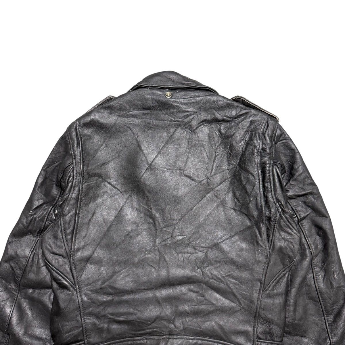 Schott Vintage 80s Schott Perfecto 618 Double Colar Leather Jacket Size US S / EU 44-46 / 1 - 17 Thumbnail
