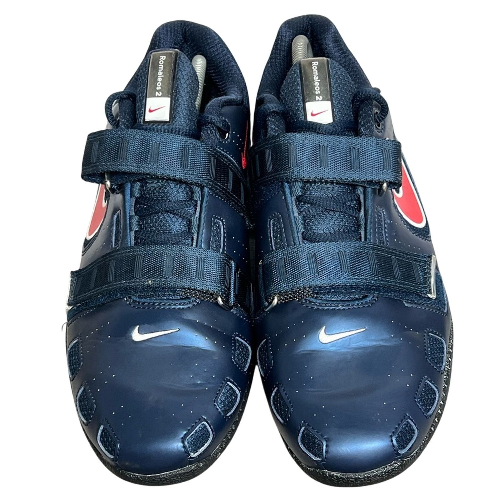 Nike Romaleos 2 Obsidian Blue Red Weightlifting Shoes SAMPLE