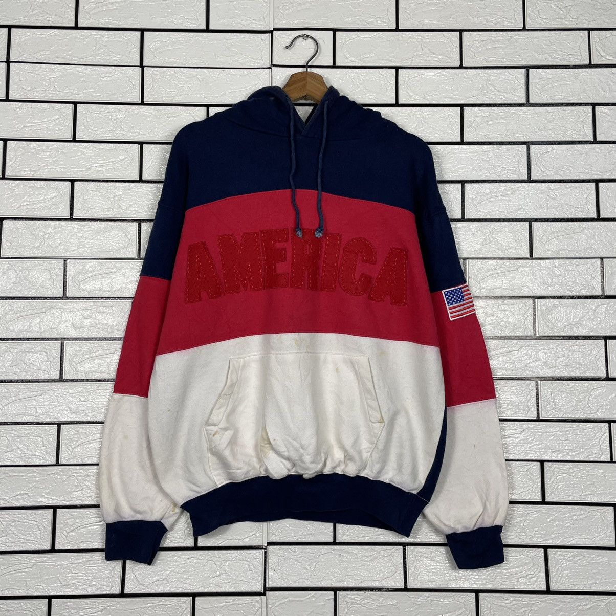 Japanese Brand Vlon Homme America Hoodie Size US M / EU 48-50 / 2 - 10 Thumbnail