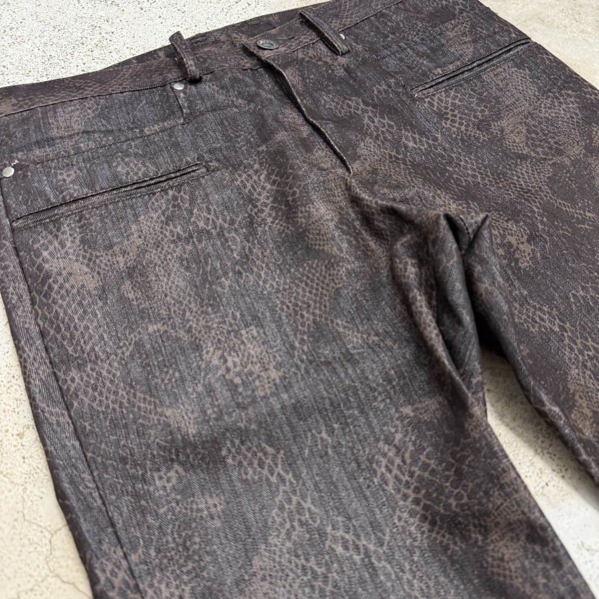 semanticdesign Wide Flare Y2K Semantic Design Snakeskin Tornado Style Pants Size US 30 / EU 46 - 7 Thumbnail