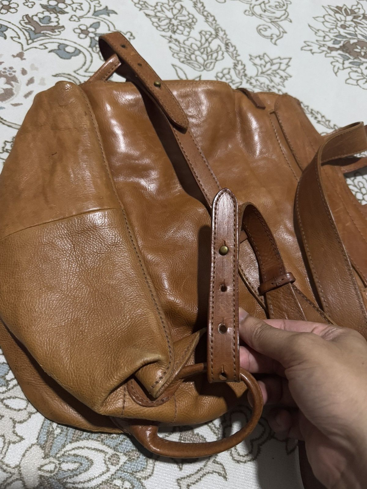 Genuine Leather × Jean Paul Gaultier Genten Riri Zipper Leather Rucksack Backpack Size ONE SIZE - 6 Thumbnail
