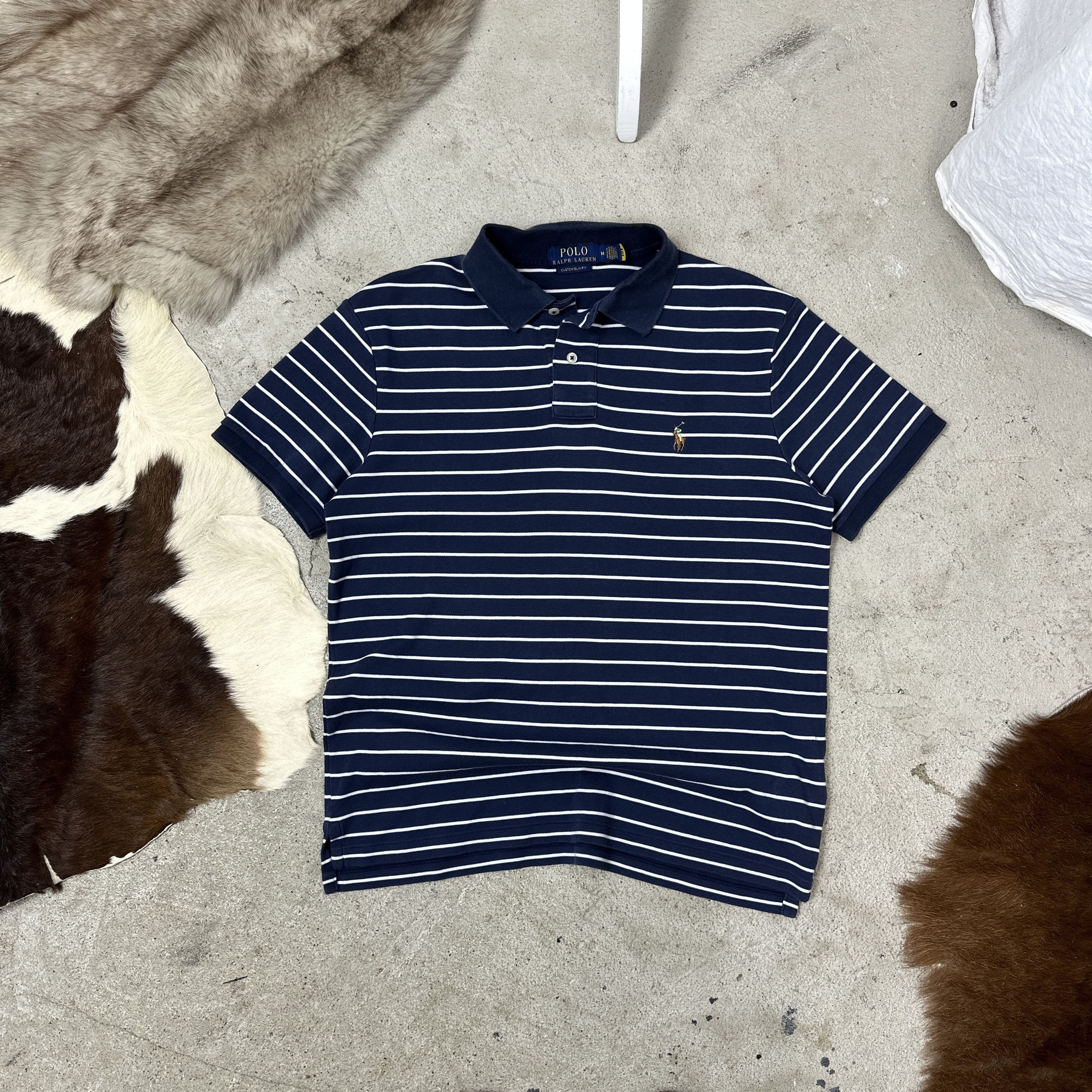 Polo Ralph Lauren Vintage Striped Mercerized Polo Ralph Lauren T-shirt Y2K Size US S / EU 44-46 / 1 - 1 Thumbnail