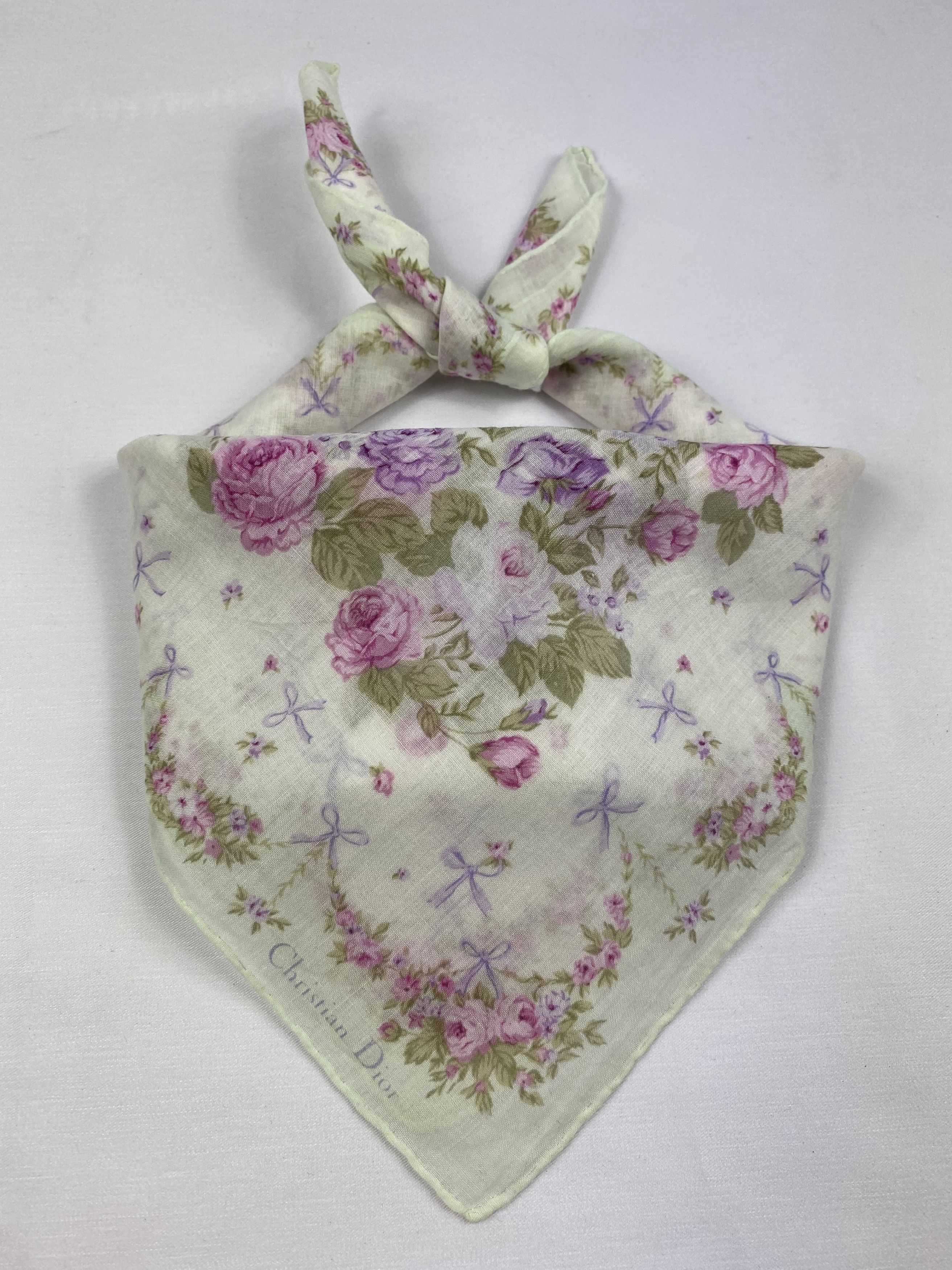 Vintage Christian Dior Handkerchief / Bandana / Neckerchief Size ONE SIZE - 1 Thumbnail