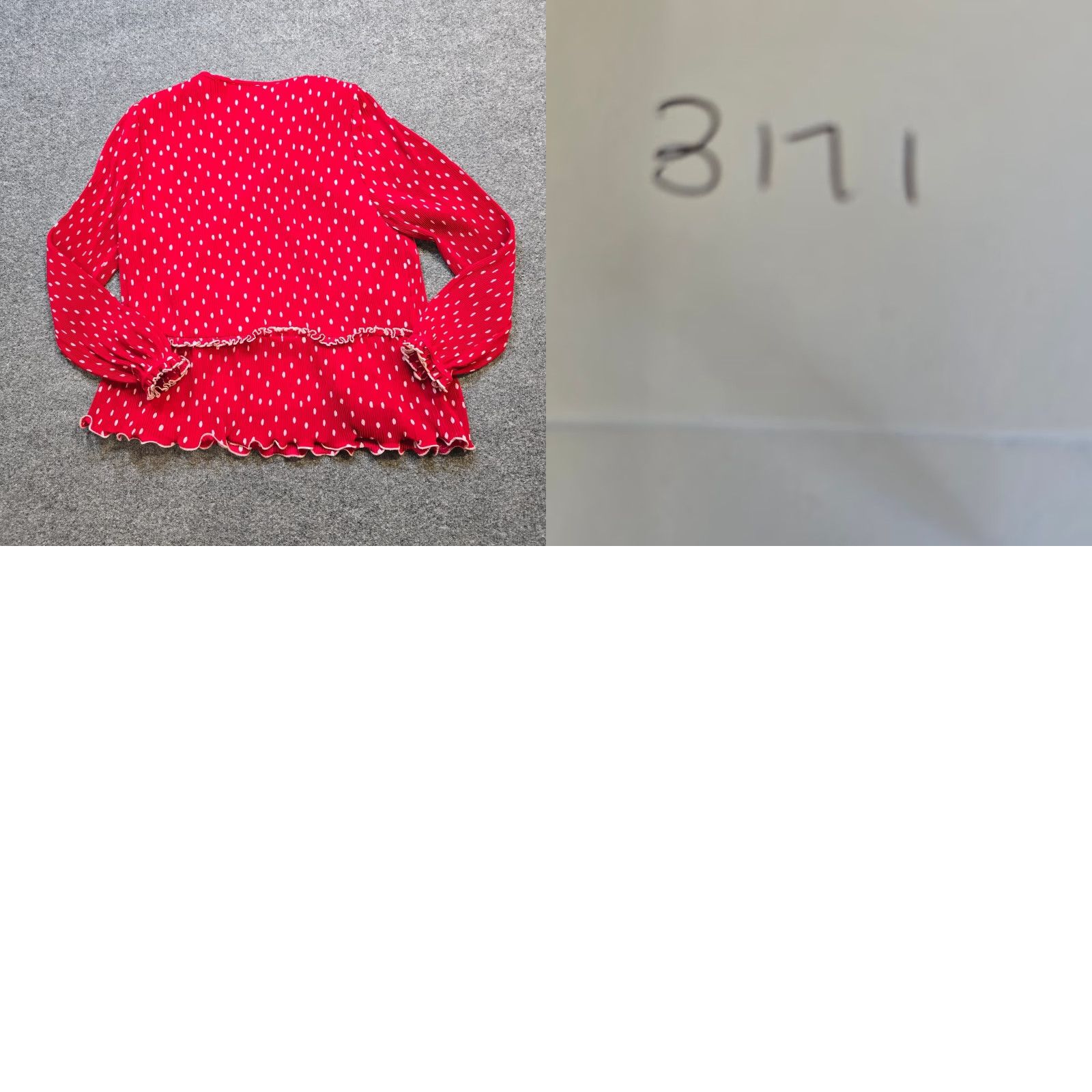 J.Crew J.CREW Blouse Womens Medium Red Polka Dot Pleated Long Sleeve Casual Holiday Career Shirts Size M / US 6-8 / IT 42-44 - 8 Thumbnail