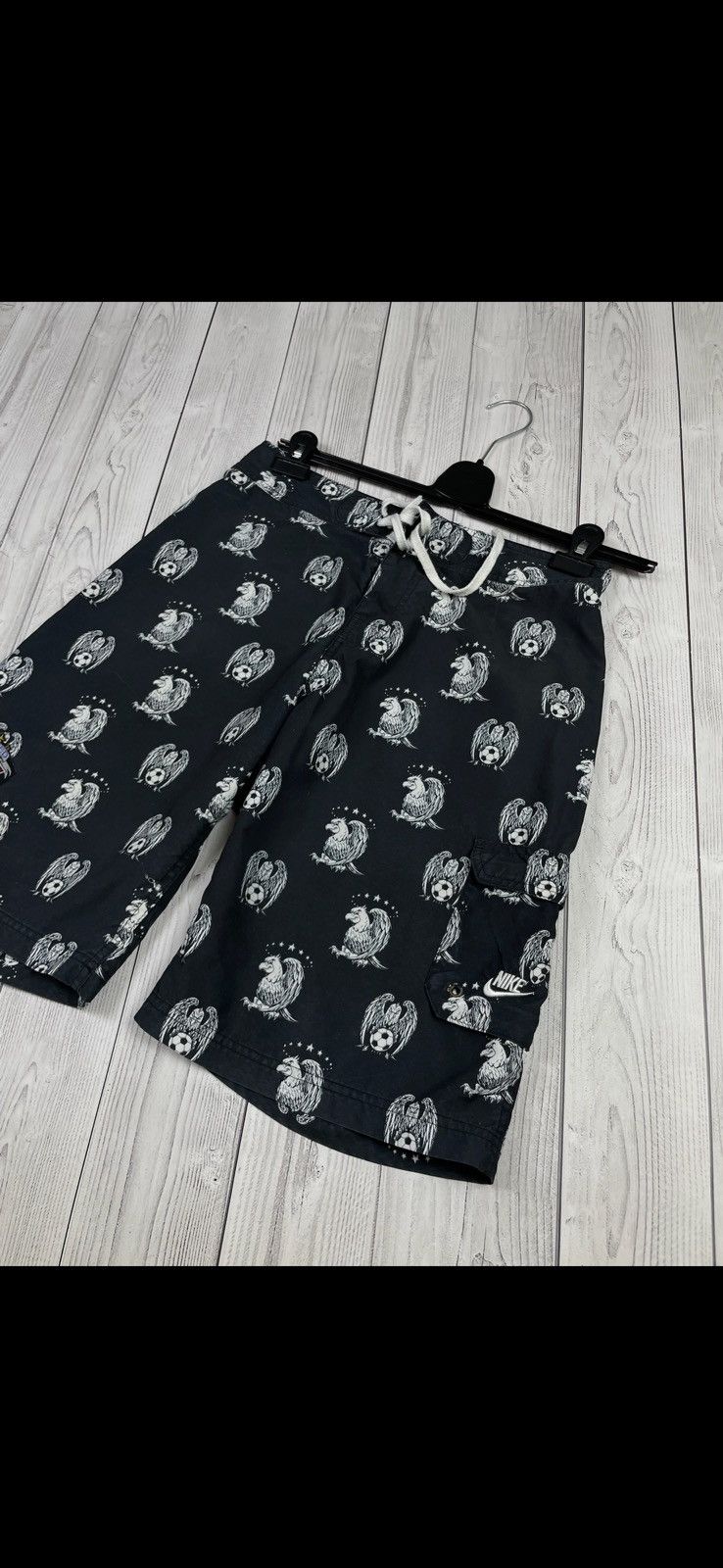Nike Vintage nike USA soccer shorts logo eagle rare monogram M Size US 30 / EU 46 - 3 Thumbnail