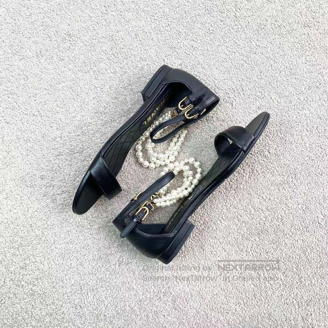 Chanel Chanel Pearl flat sandals| Size US 7 / IT 37 - 4 Thumbnail