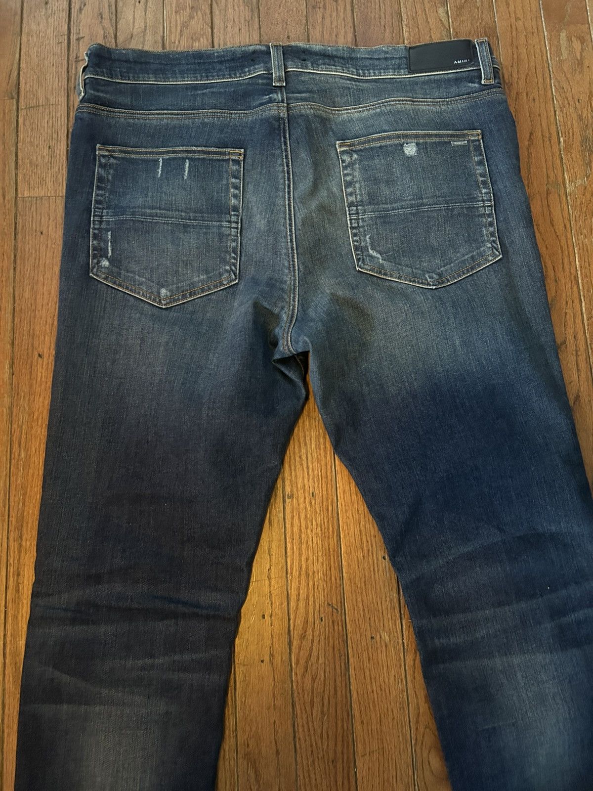 Amiri Amiri Light Blue MX1 Distressed Skinny Jeans - Size 38 Size US 38 / EU 54 - 9 Thumbnail