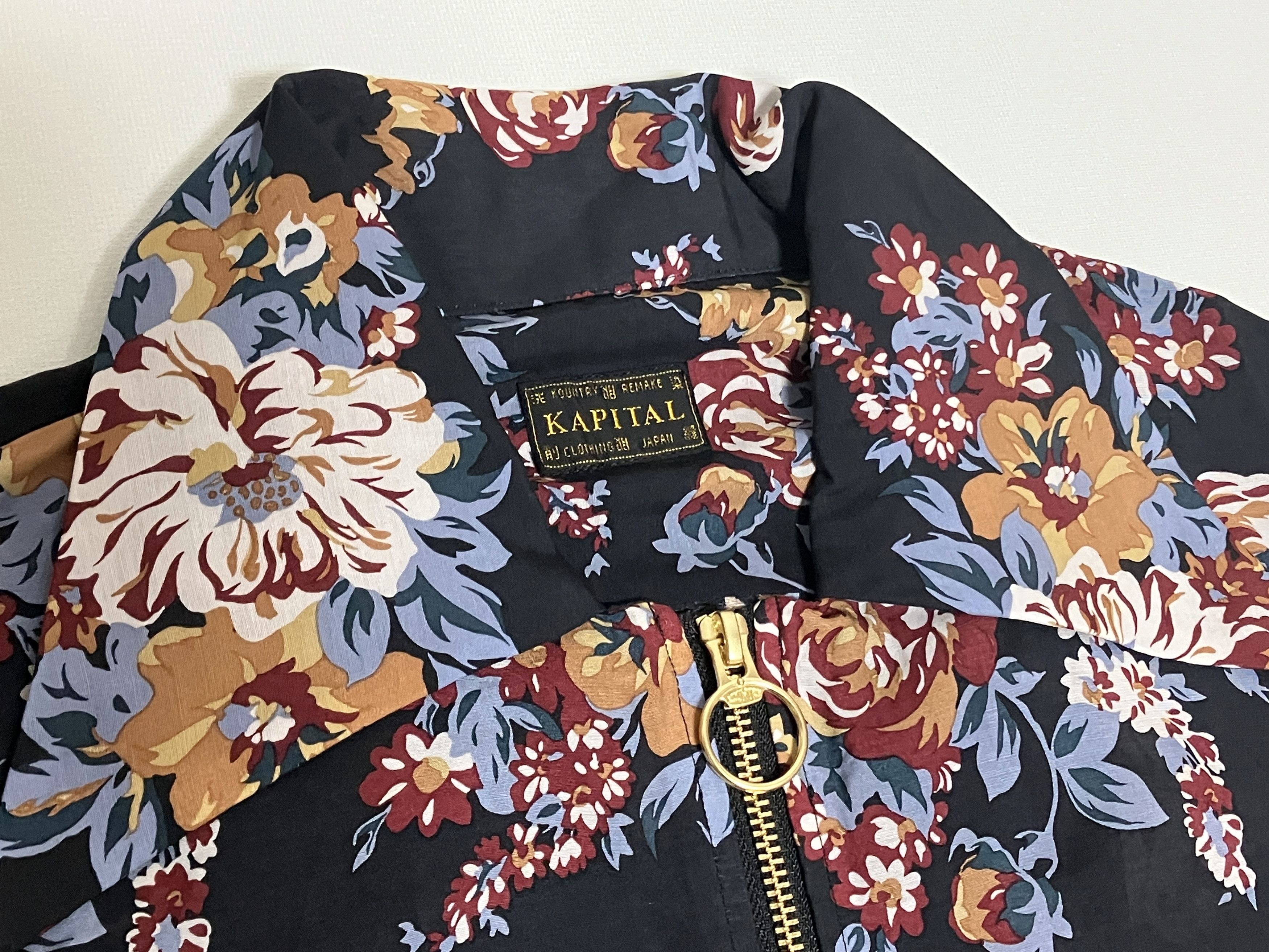 Kapital KAPITAL Silk rayon virgin Mary open collar shirt black new Size US XL / EU 56 / 4 - 5 Thumbnail