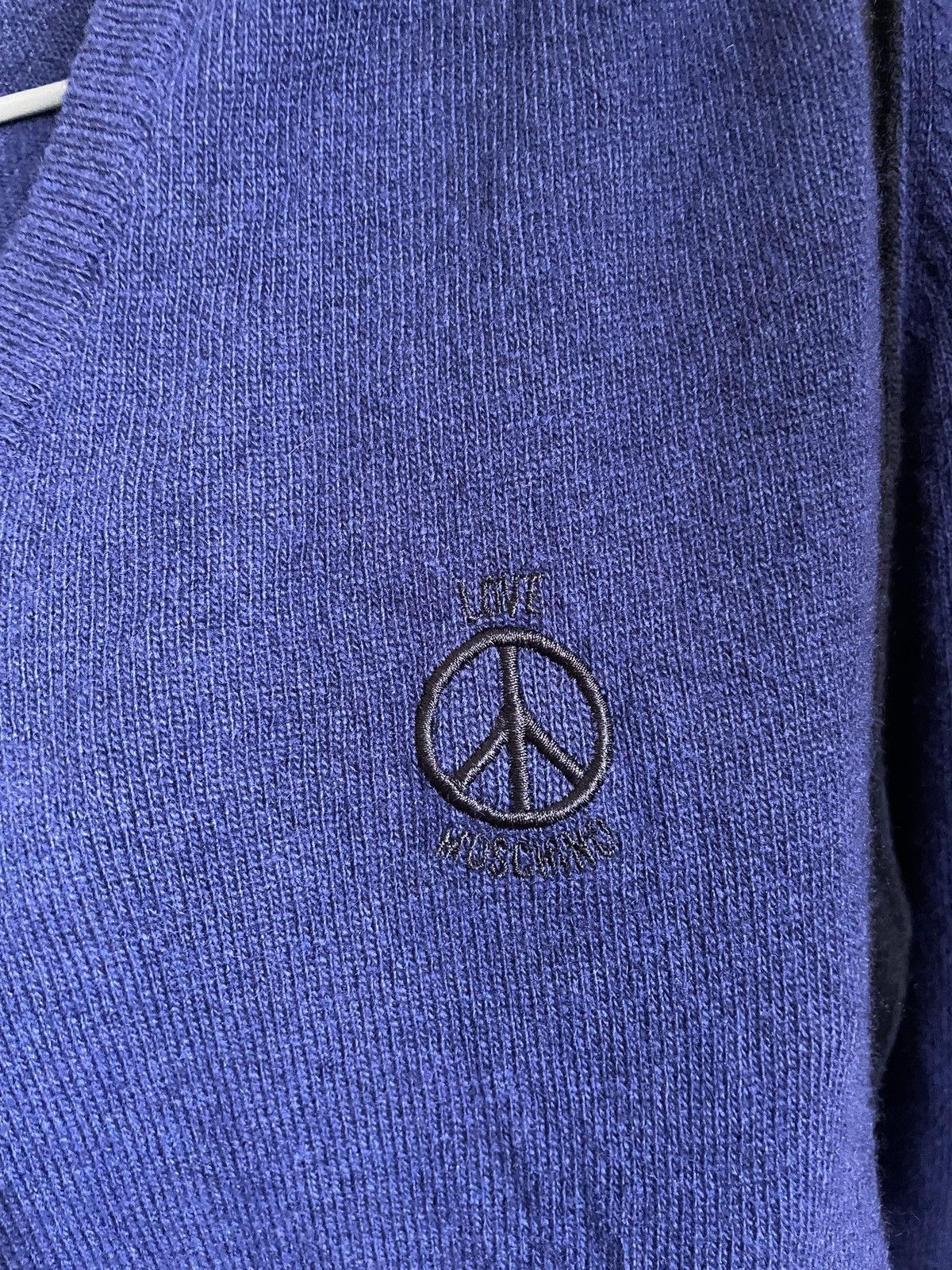 Moschino Love Moschino Men’s Blue Wool Cashmere Sweater Size US S / EU 44-46 / 1 - 4 Thumbnail