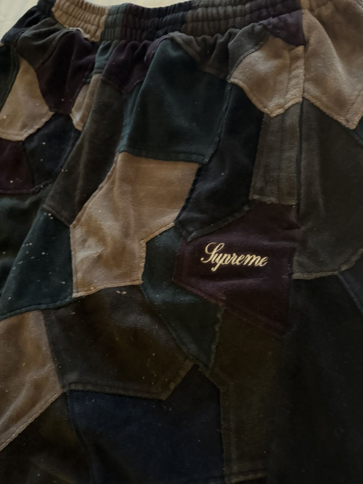 Supreme Supreme Patchwork Velour Shorts Size US 30 / EU 46 - 3 Thumbnail