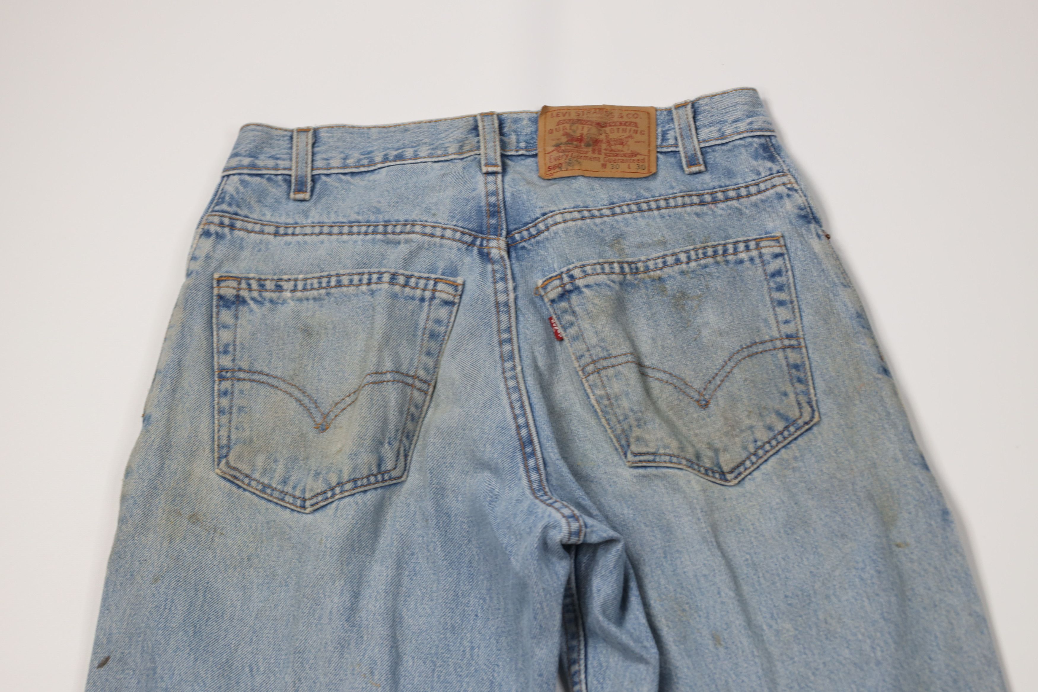 Levi's Vintage Y2K 2000 Levis 560 Loose Fit Tapered Leg Jeans USA Size US 30 / EU 46 - 13 Thumbnail