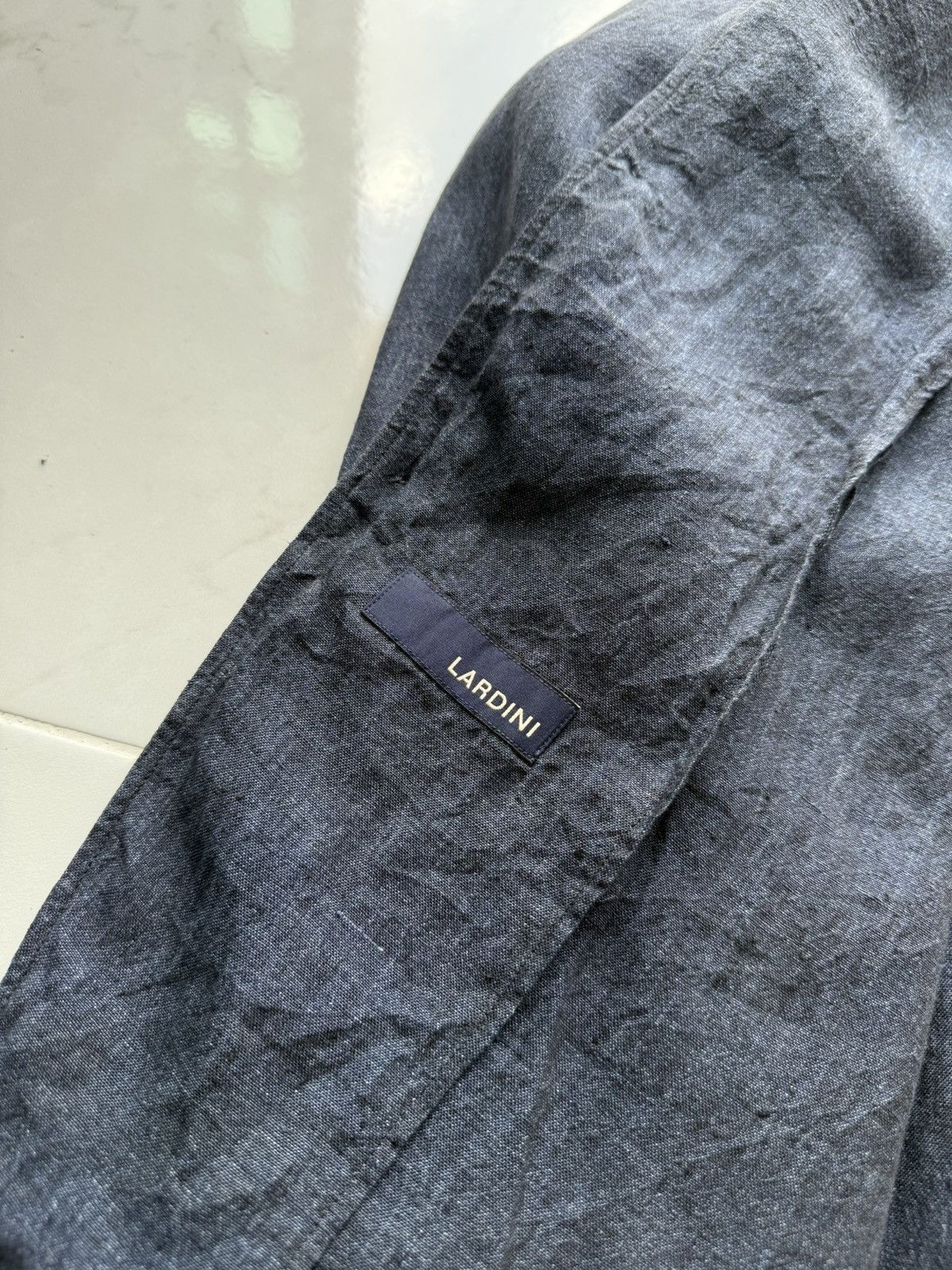 Lardini 💥LUXURY💥 Lardini Indigo Blue Blazer Jacket Size US M / EU 48-50 / 2 - 10 Thumbnail