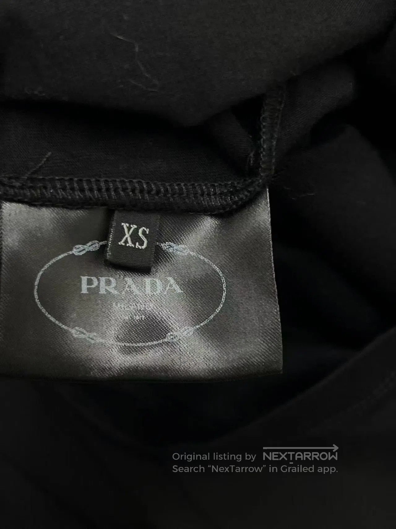 Prada Prada Black Triangle Logo Short-Sleeve T-shirt. Size XS / US 0-2 / IT 36-38 - 5 Thumbnail
