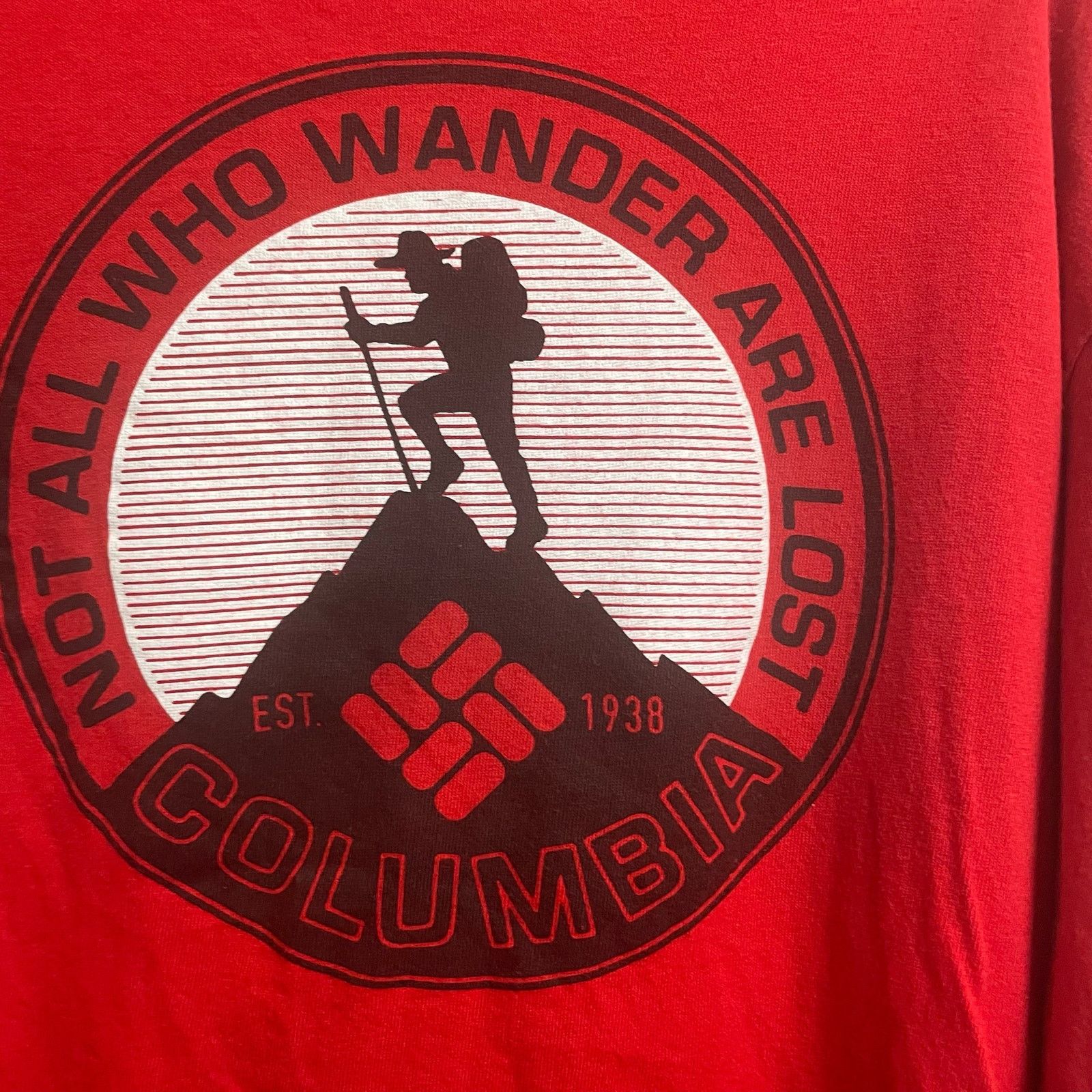 Columbia Columbia Mens Size Large Red Graphic Tee Logo Sleeve Gorp Size US L / EU 52-54 / 3 - 2 Thumbnail
