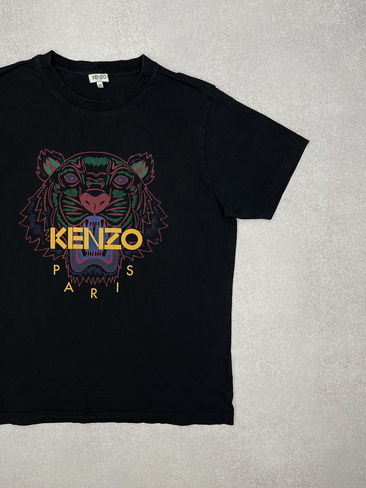 Kenzo Mens Kenzo Black T Shirt Big Logo Tiger Size M Size US M / EU 48-50 / 2 - 3 Thumbnail