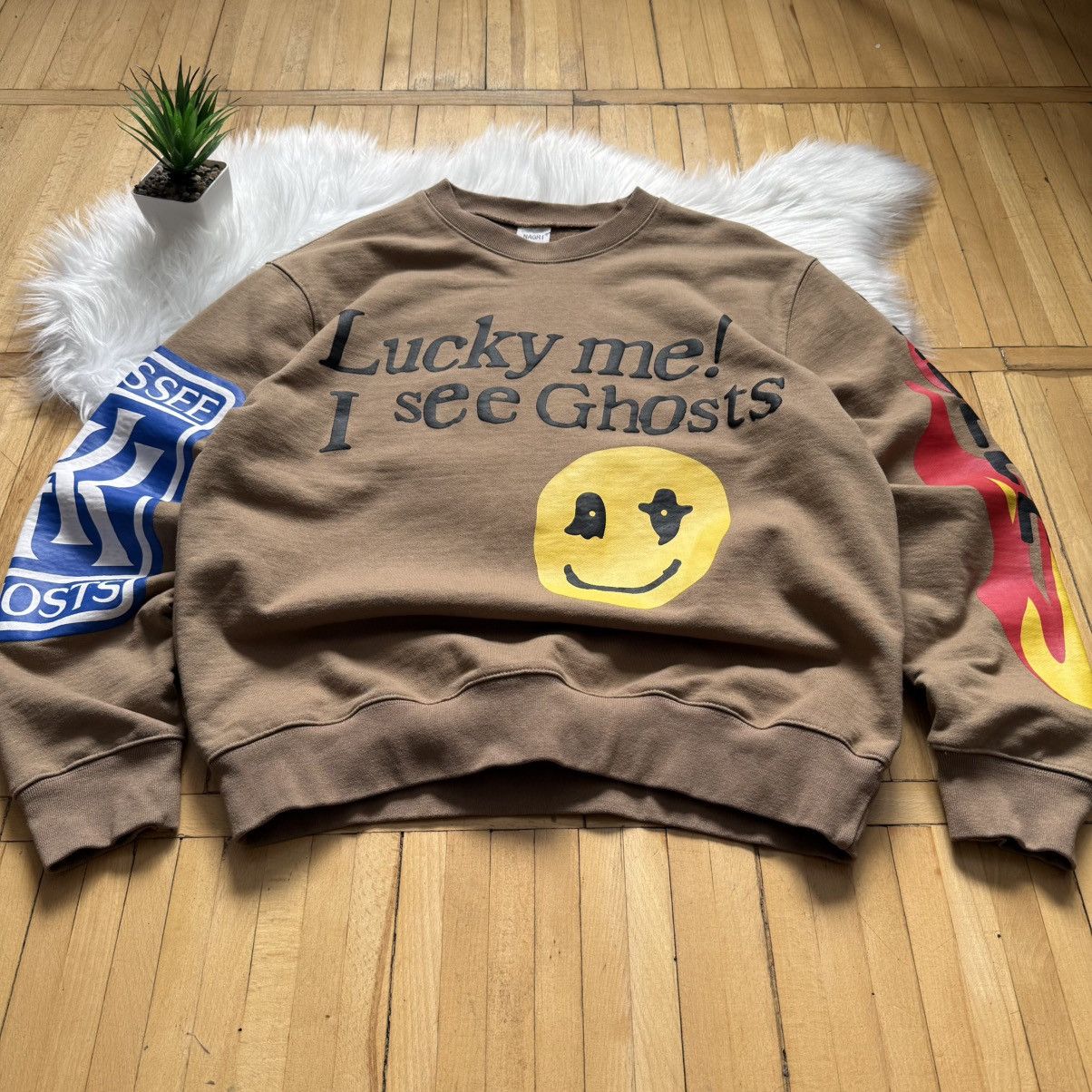 Band Tees 📌 Crazy Lucky Me I See Ghosts Y2K Rap Sweatshirt Size US XL / EU 56 / 4 - 7 Thumbnail