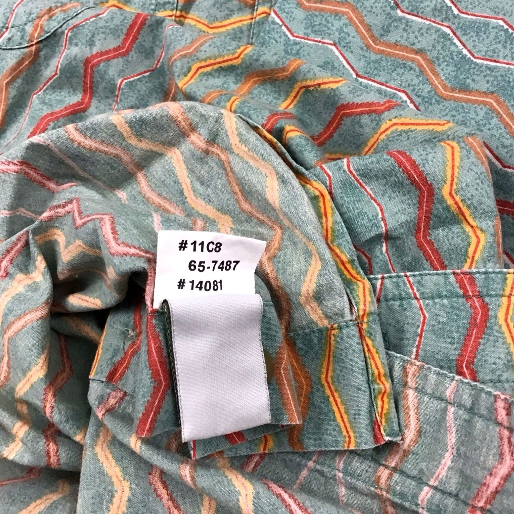 Orvis Orvis Shirt Men Green Large Geometric Aztec Button Up Short Sleeve Pockets L Size US L / EU 52-54 / 3 - 7 Thumbnail