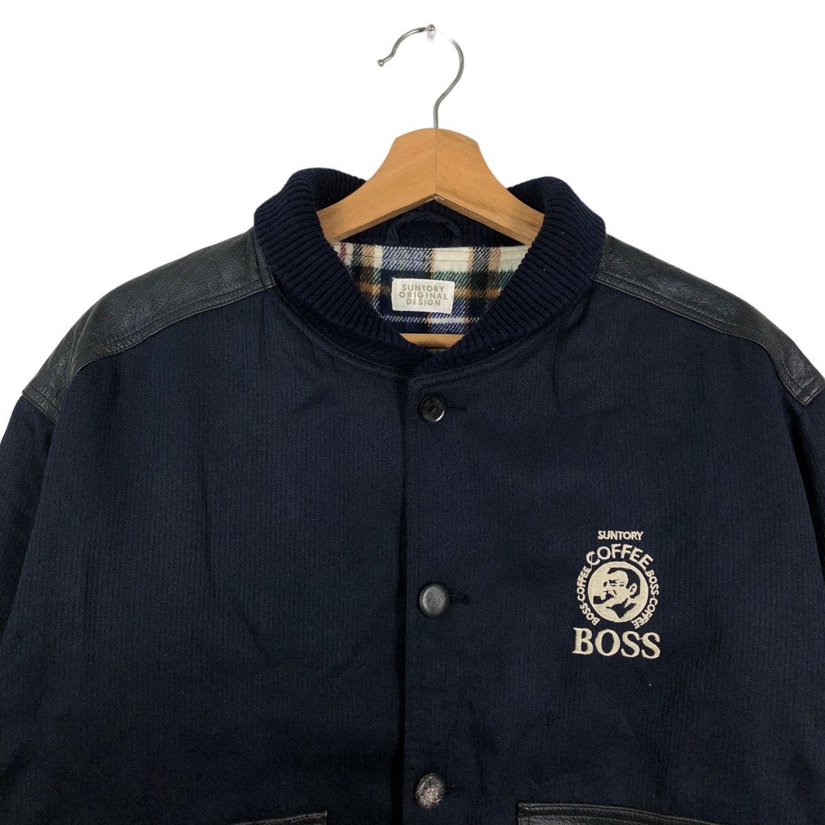 Japanese Brand 🔥90s Vintage Wool Bomber Jacket Suntory Coffee Boss Blanket Size US M / EU 48-50 / 2 - 2 Thumbnail