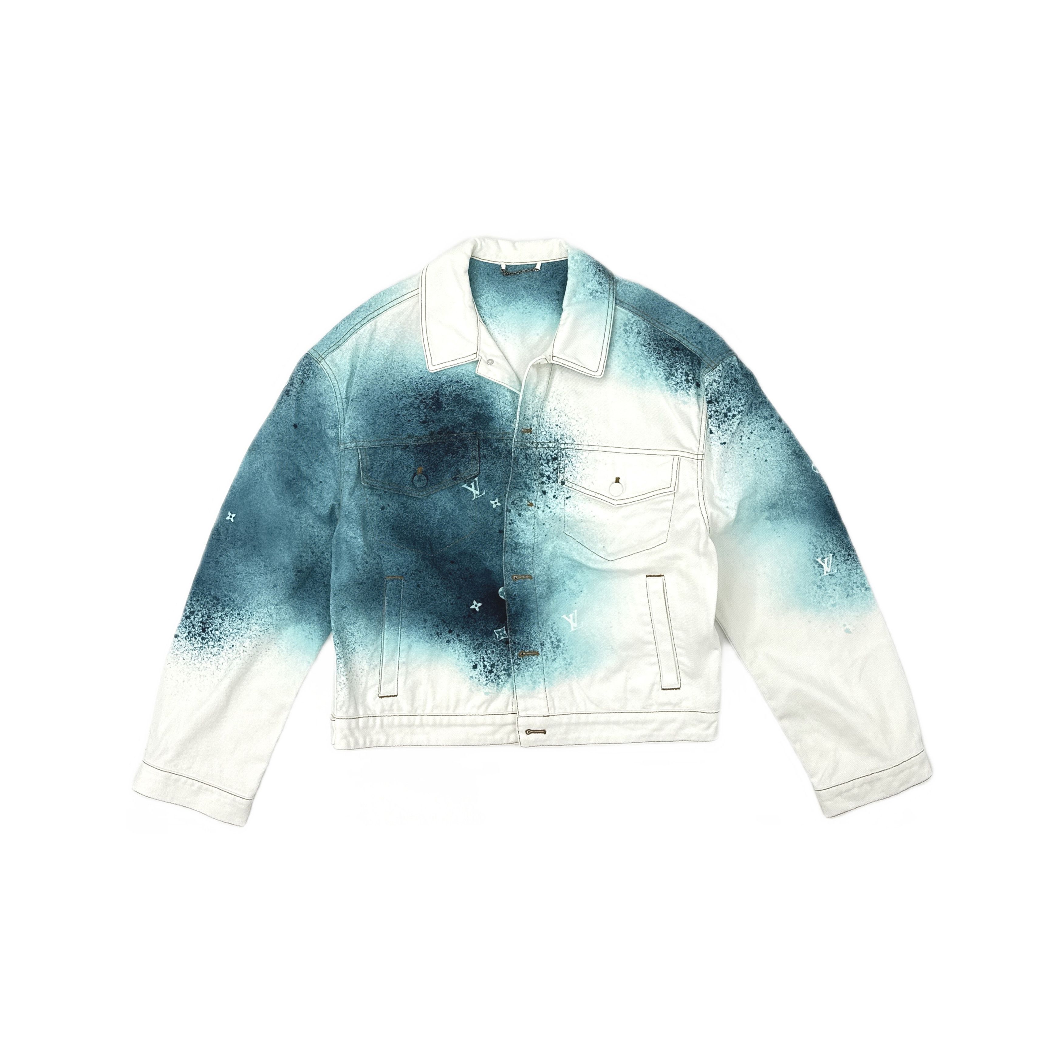 Louis Vuitton Louis Vuitton Spray Paint Denim Jacket Size 52 Size US L / EU 52-54 / 3 - 1 Thumbnail