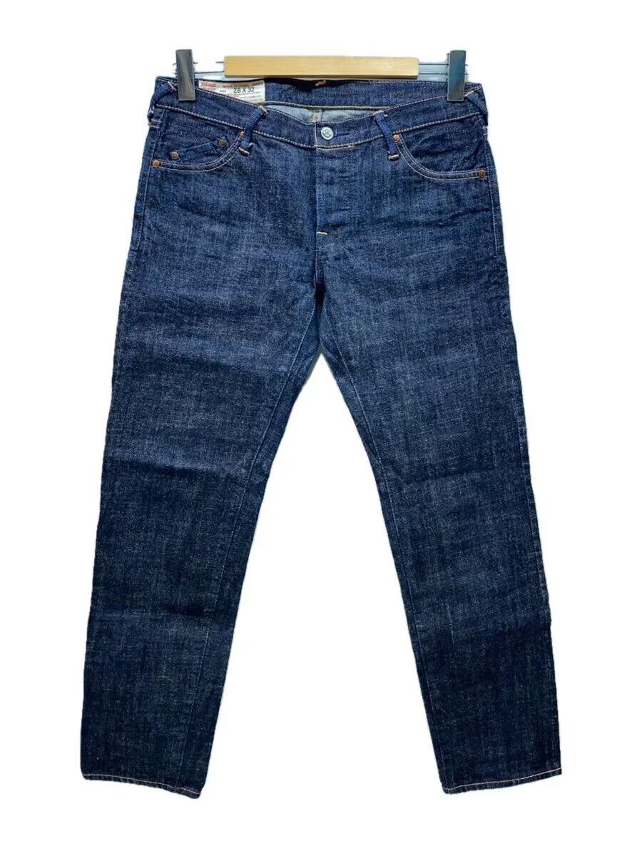 Evisu Cat Seagull Denim Indigo Jeans Dark Blue