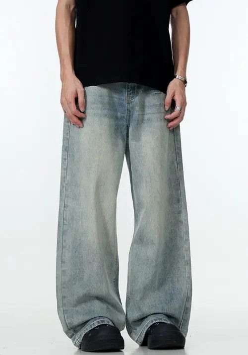 Japanese Brand × Jean Pants American vintage blue distressed washed jeans Size US 32 / EU 48 - 3 Thumbnail