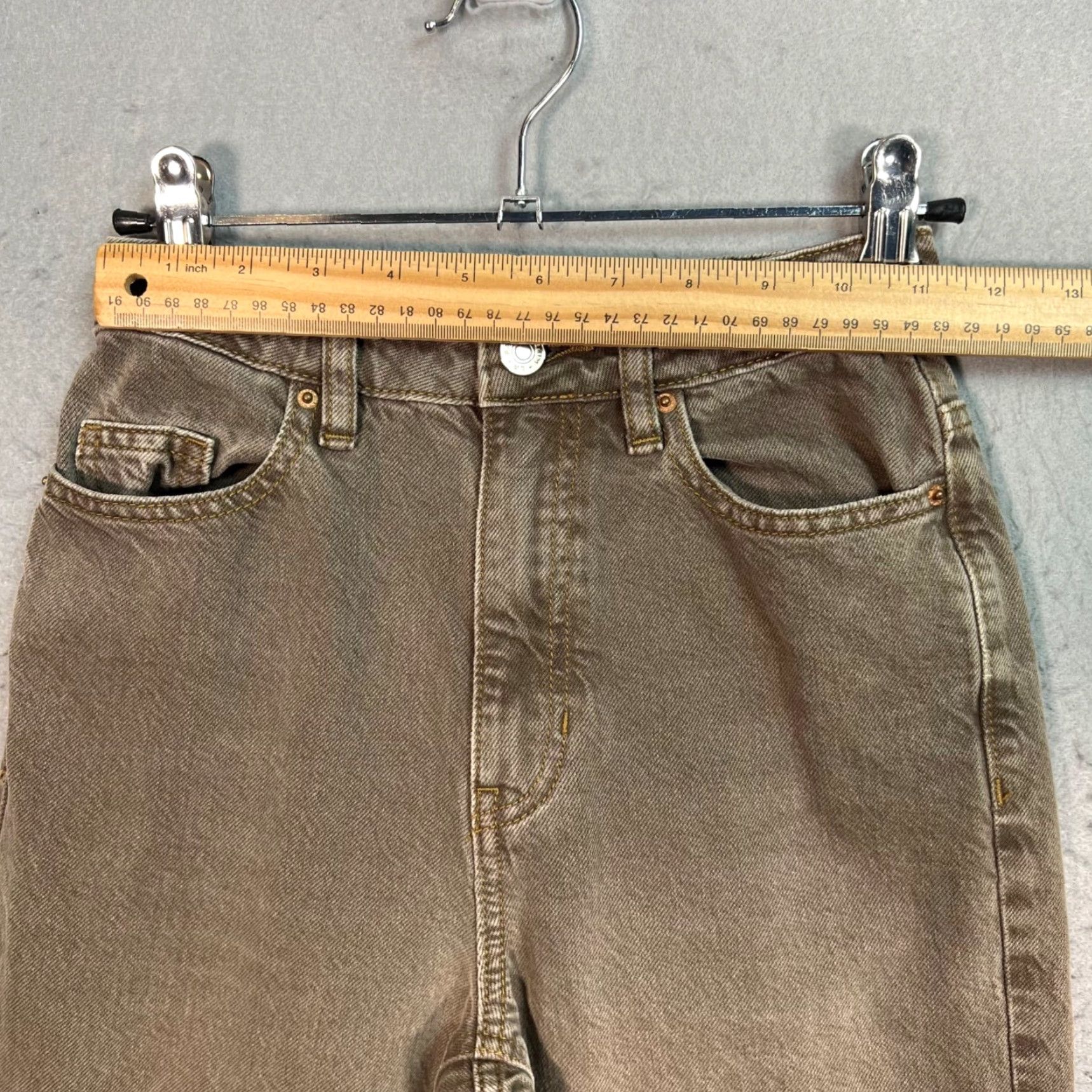 Pacsun VINTAGE PacSun 90s Boyfriend Jeans High-Waisted Relaxed Fit Brown Denim Womens Size 22 Size 22" - 6 Thumbnail