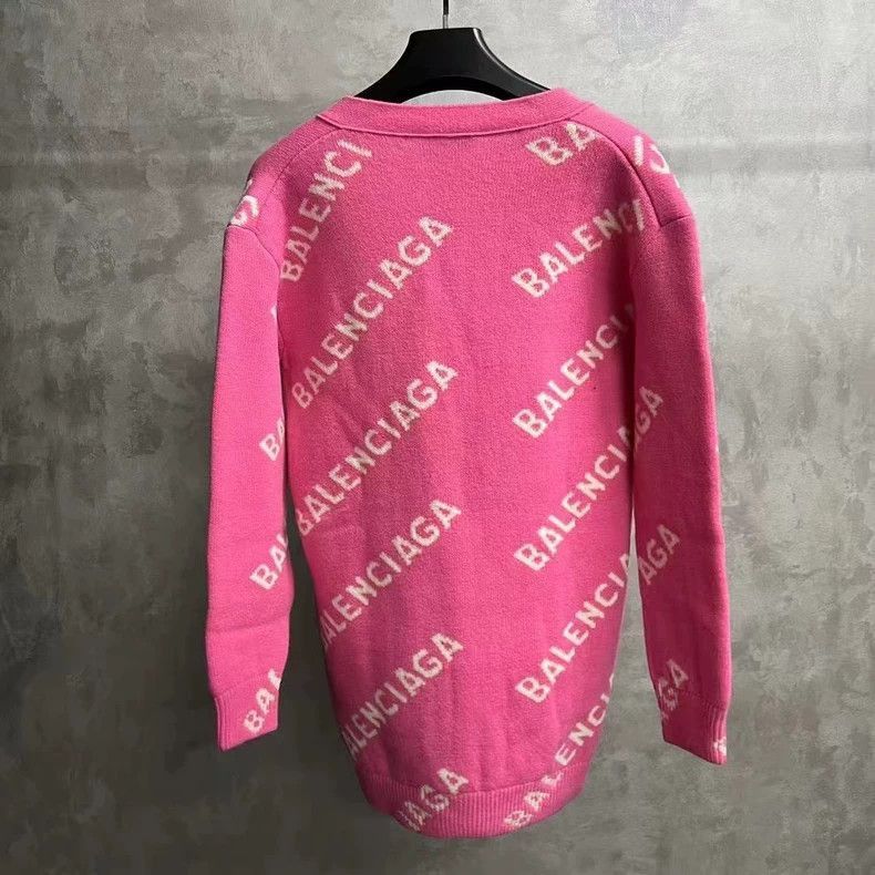 Balenciaga Balenciaga Balenciaga Pink Wool Knit Cardigan Sweater-2506 Size US XS / EU 42 / 0 - 5 Thumbnail