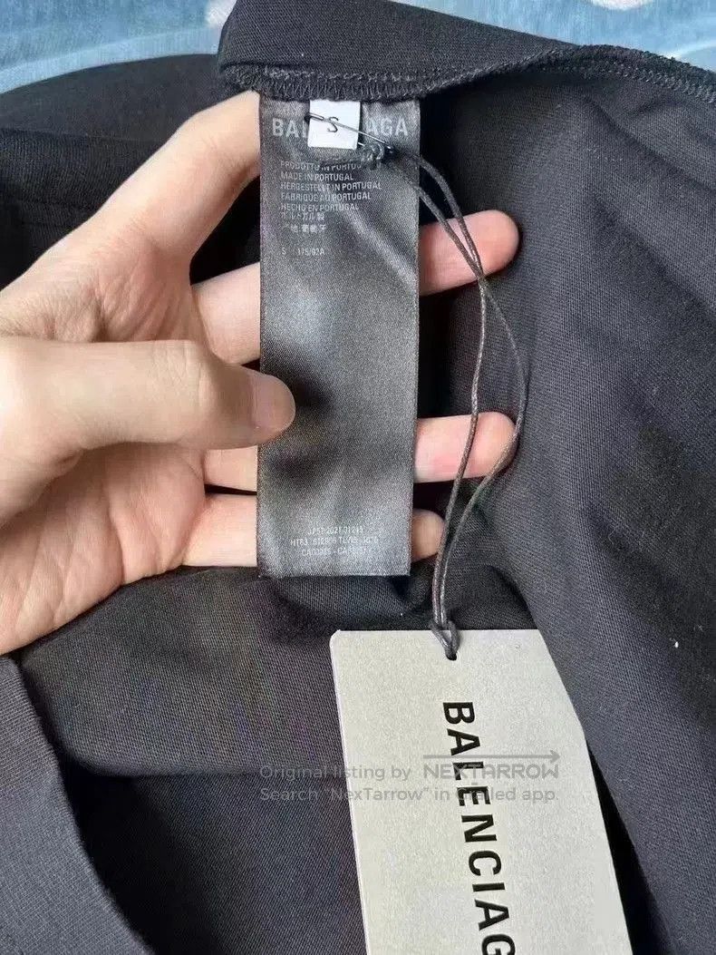 Balenciaga Balenciaga Front Back Embroidered T-shirt. Size US S / EU 44-46 / 1 - 4 Thumbnail