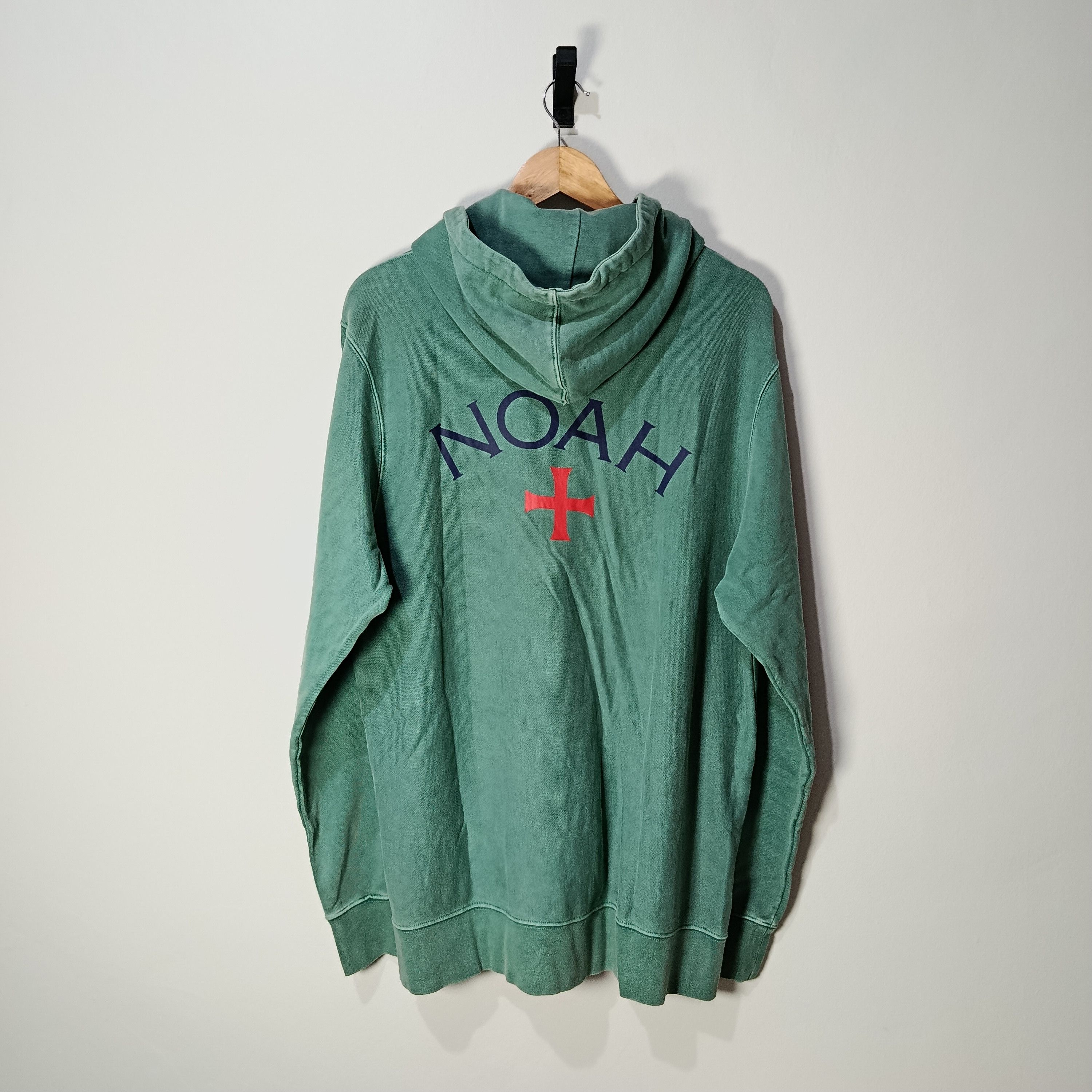 Noah Noah Cross Logo Zip Hoodie – Sea Green Size US XL / EU 56 / 4 - 2 Thumbnail