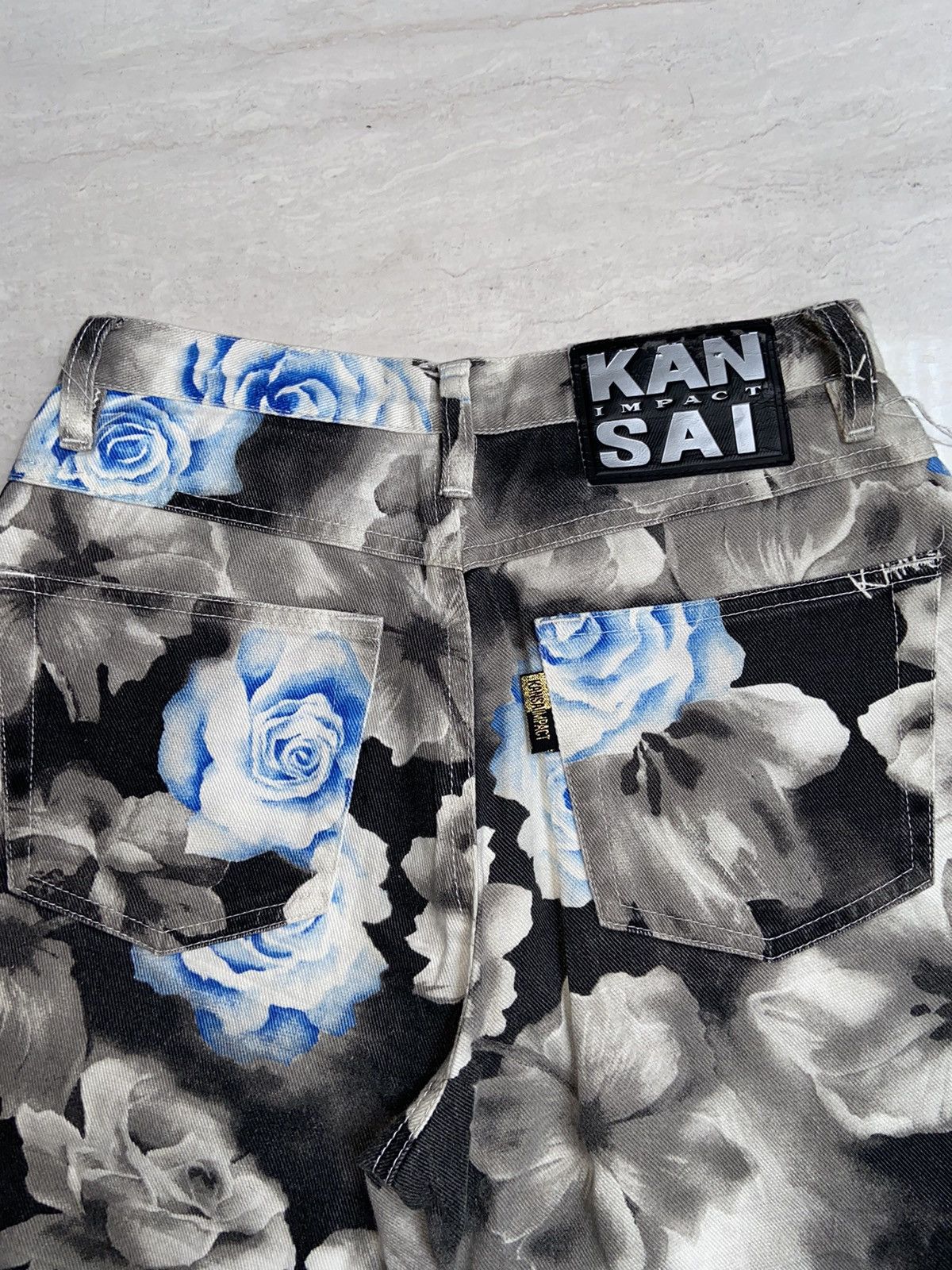 Kansai Yamamoto KANSAI IMPACT Flower Patterned Jeans Size US 28 / EU 44 - 7 Thumbnail