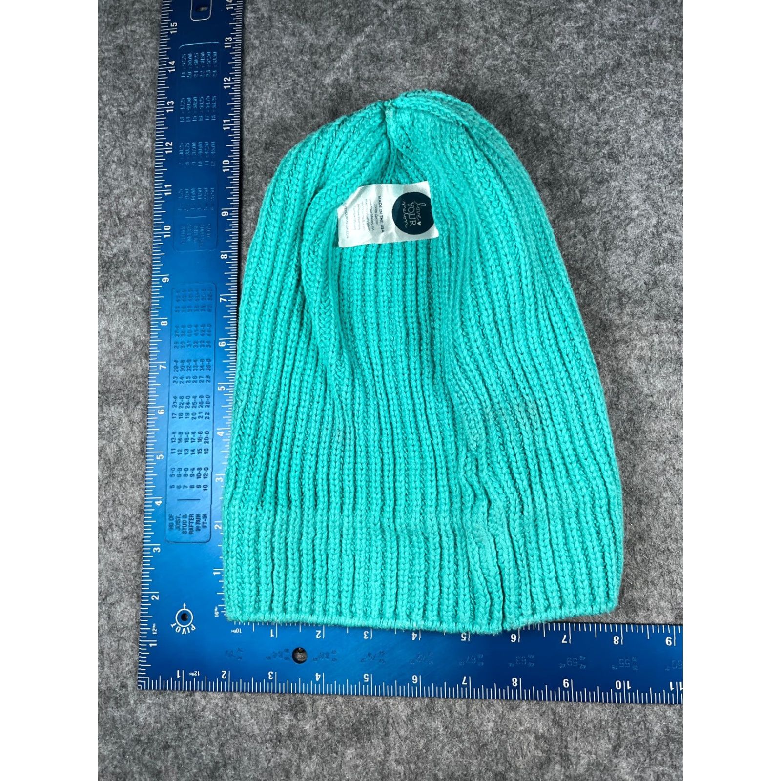 Vintage Love Your Melon Beanie Adult One Size Blue Knit 100% Cotton Made USA Logo Ski Hats Mens Women Fall Winter 1S Blue Knit Beanie Size ONE SIZE - 6 Thumbnail