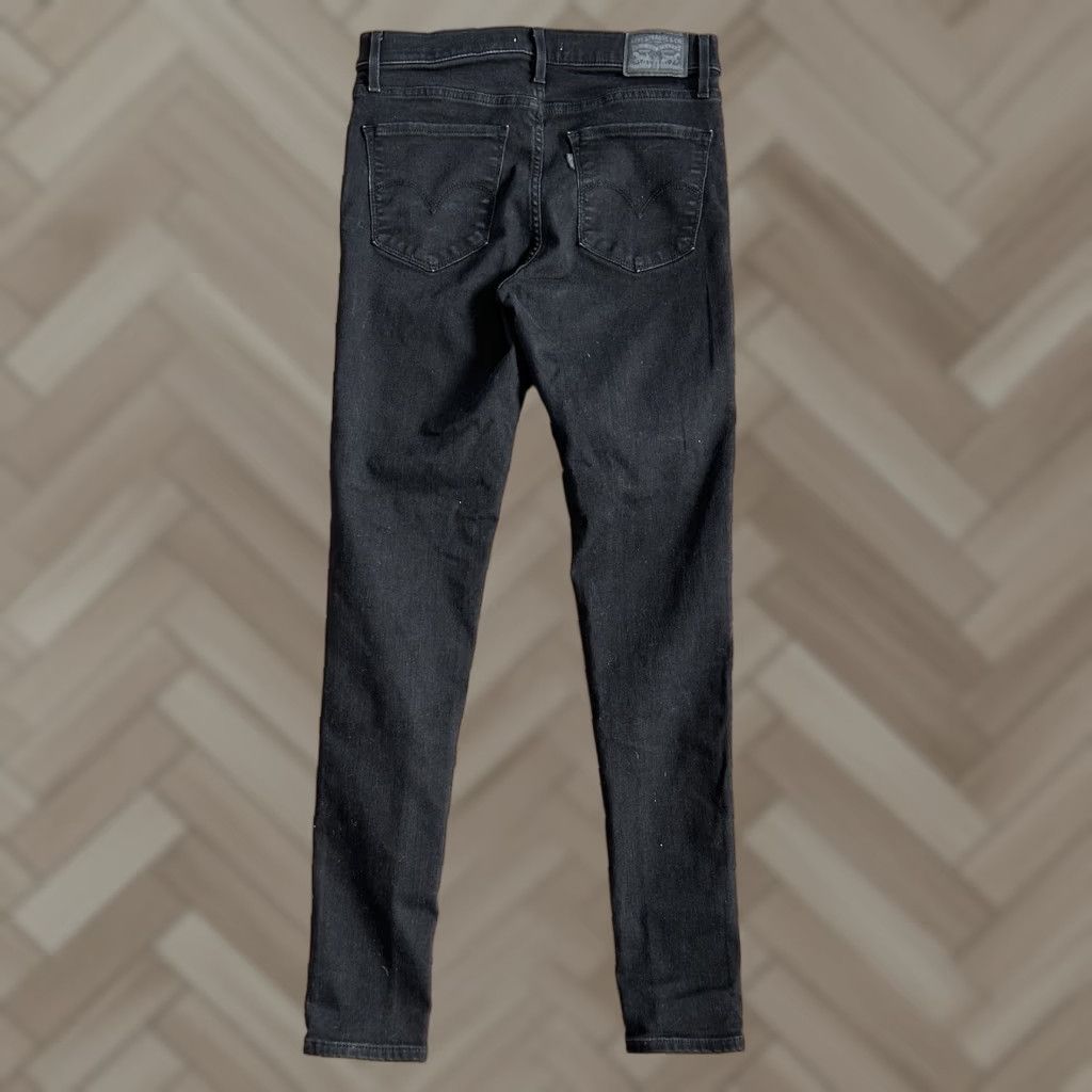 Levi's VINTAGE Levis Womens 720 High Rise Skinny Black Jeans Size 29x30 Size 29" - 1 Thumbnail
