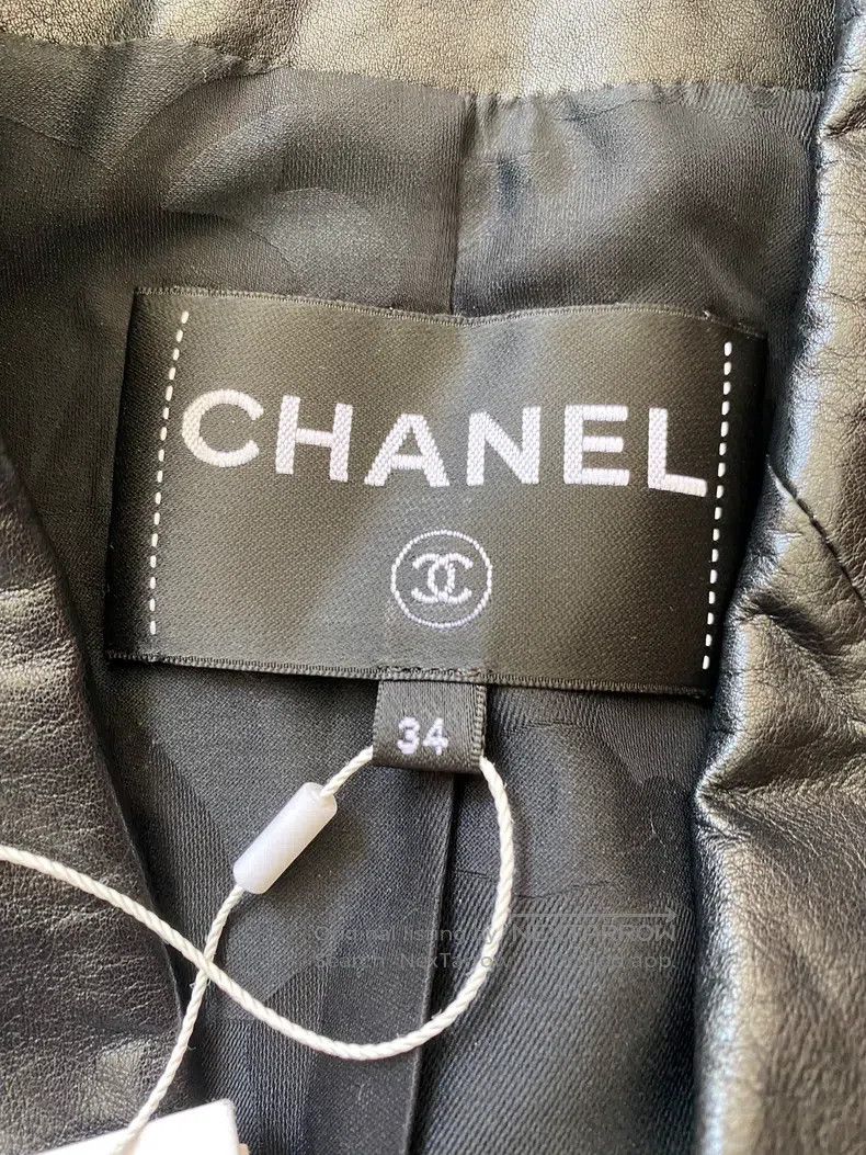 Chanel Chanel Lapel leather jacket Size XXS / US 00 / IT 34 - 3 Thumbnail