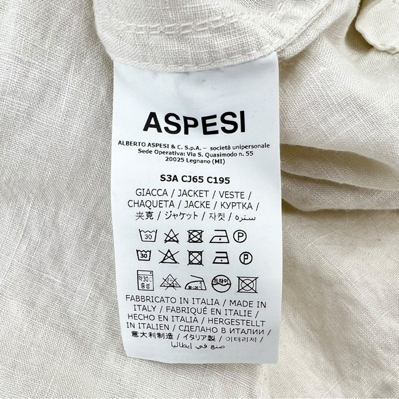Aspesi Samurai Blazer - White Linen Lightweight Ice Blazer Jacket Size US S / EU 44-46 / 1 - 8 Thumbnail