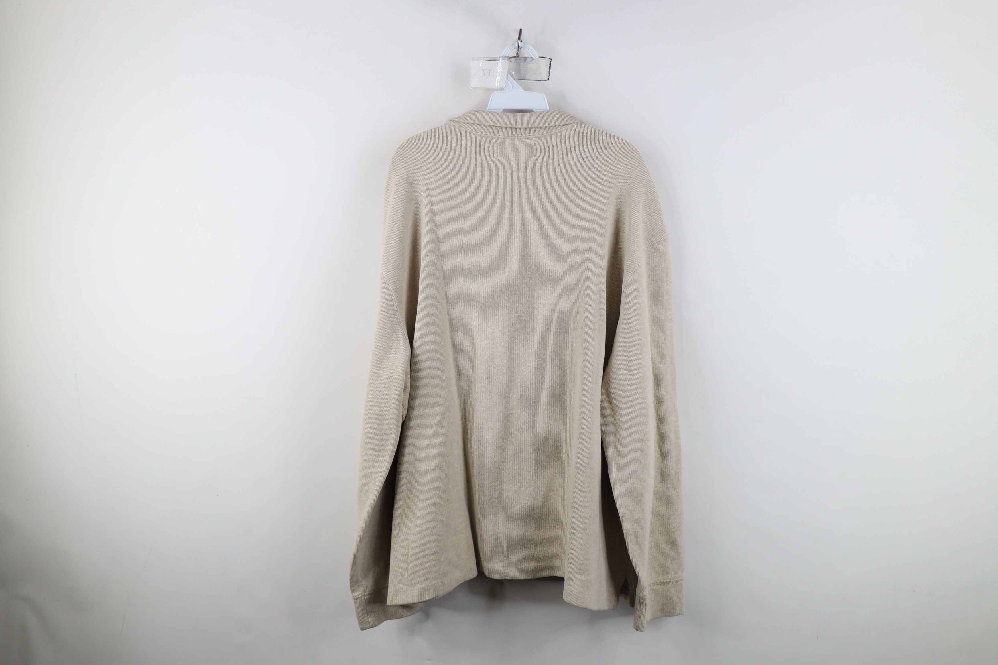 Ralph Lauren Vintage 90s Ralph Lauren Cotton Ribbed Knit Half Zip Sweater Size US XXL / EU 58 / 5 - 9 Thumbnail
