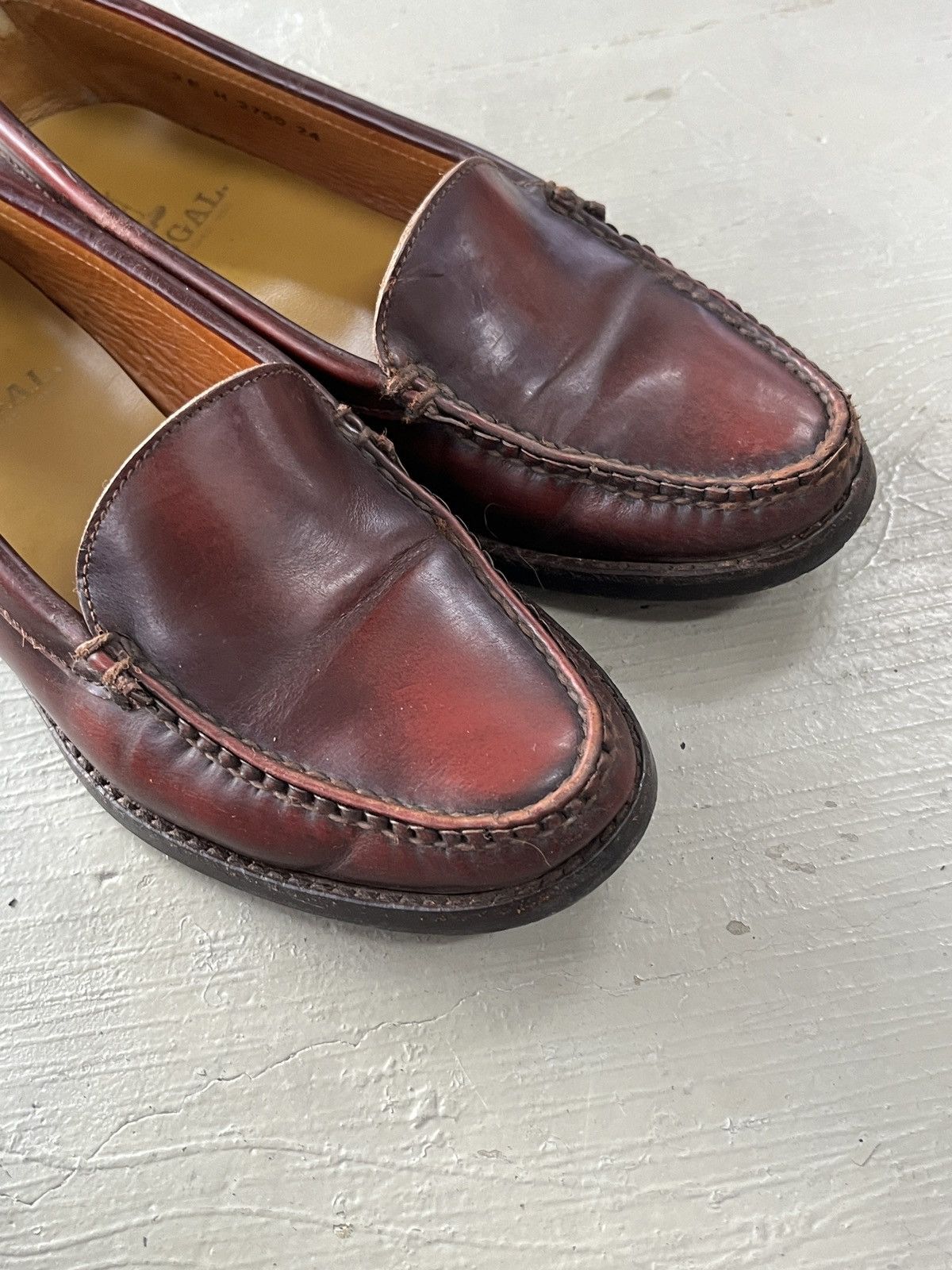 REGAL Regal The Row Style Wine Burgundy Penny Loafers Size US 6.5 / EU 39-40 - 11 Thumbnail
